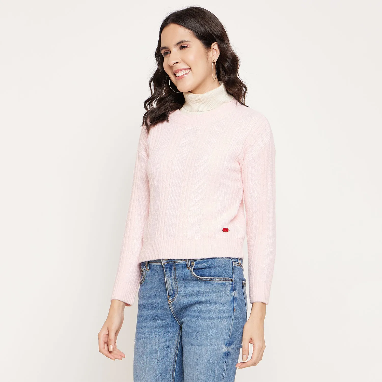 Duke Stardust Women Full Sleeve Crop Pullover (SDS1233)