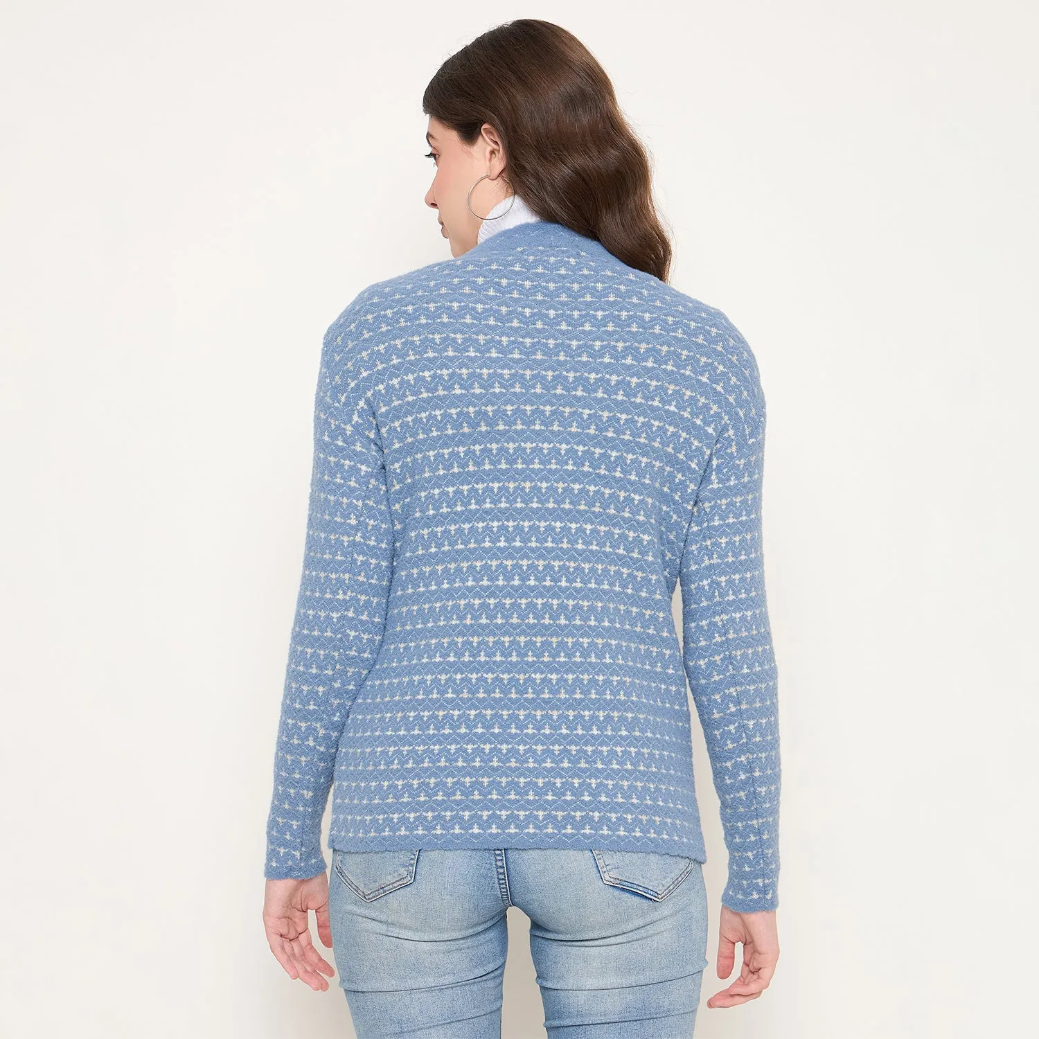 Duke Stardust Women Full Sleeve Front Open Sweater (SDS1310)