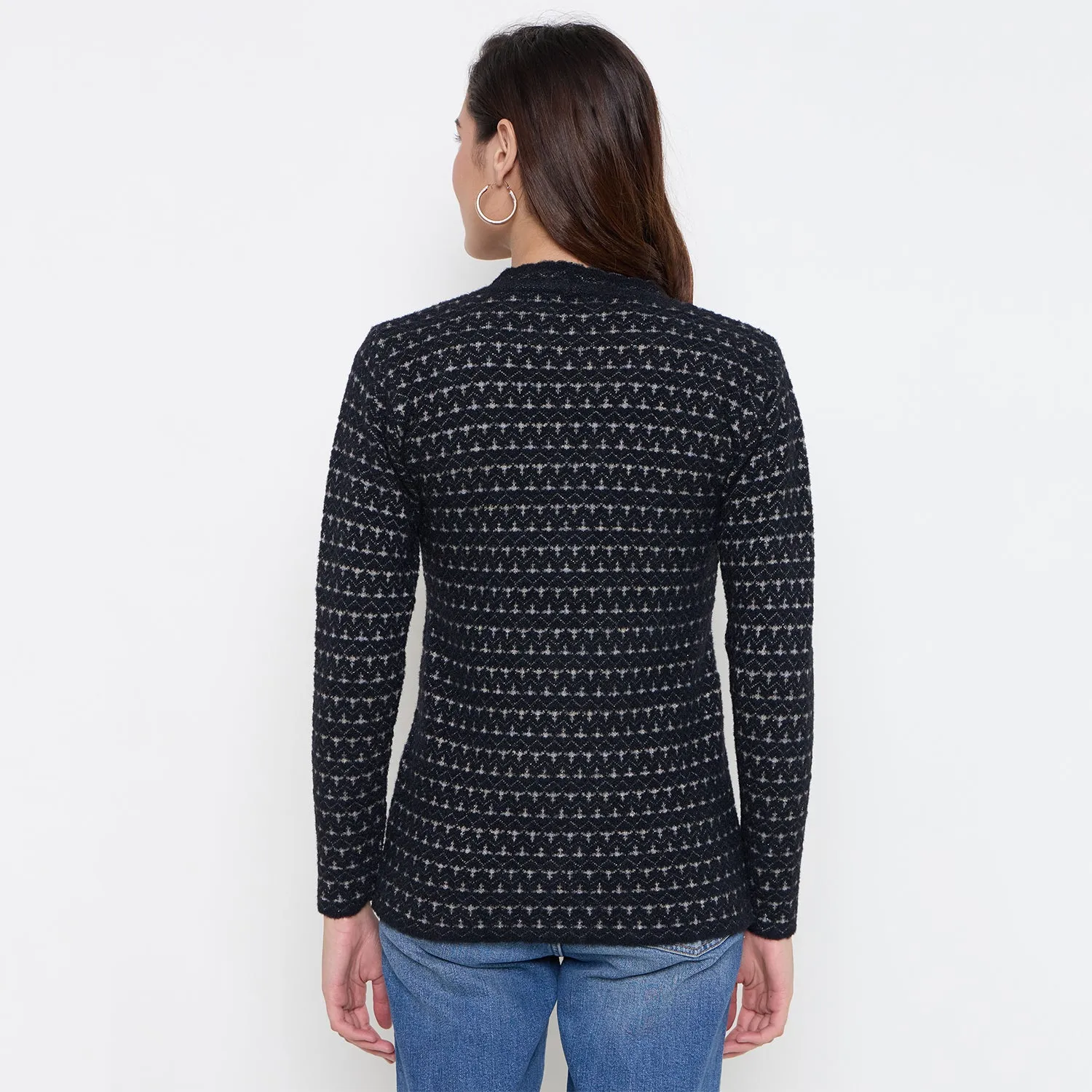 Duke Stardust Women Full Sleeve Front Open Sweater (SDS1310)