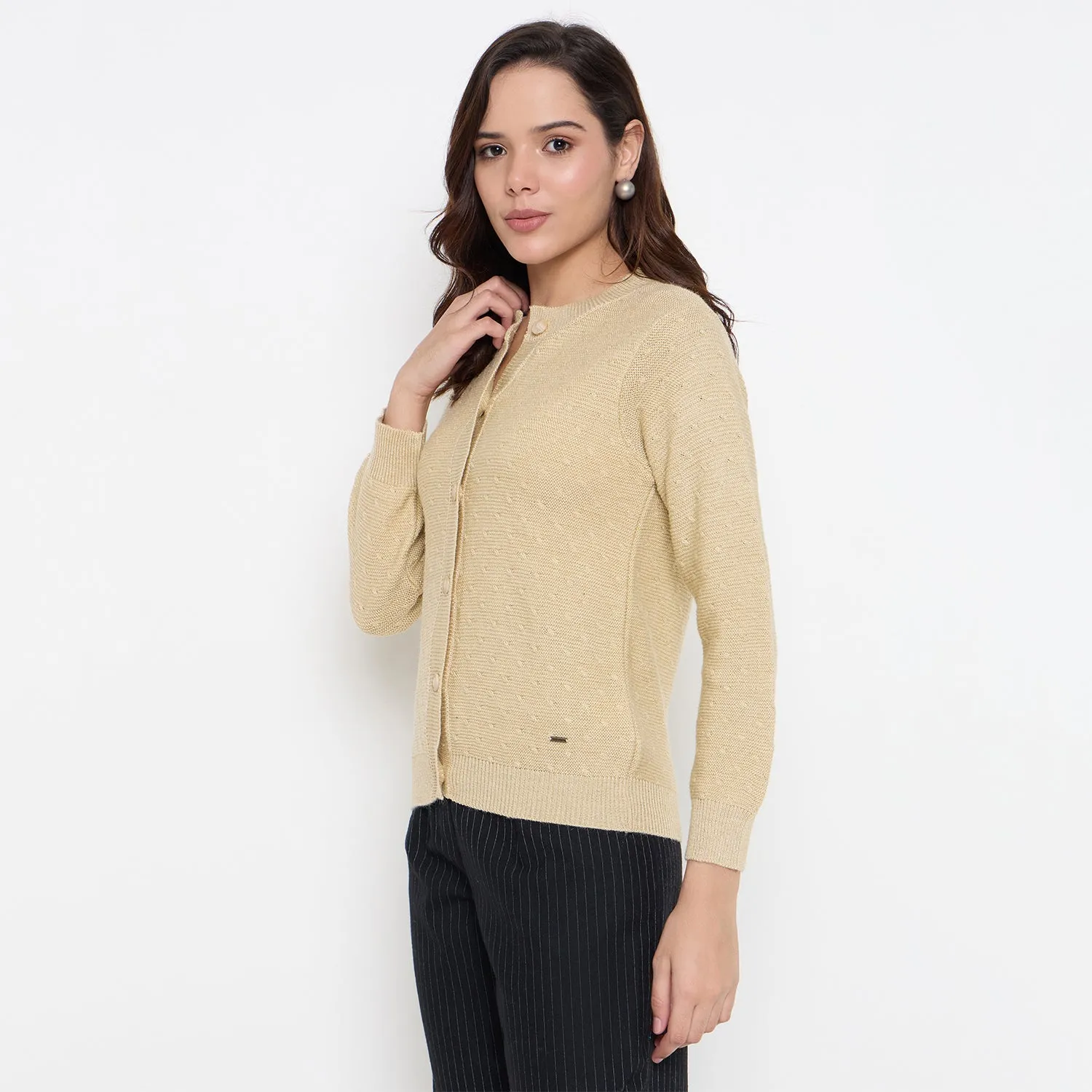 Duke Stardust Women Full Sleeve Front Open Sweater (SDS1324)