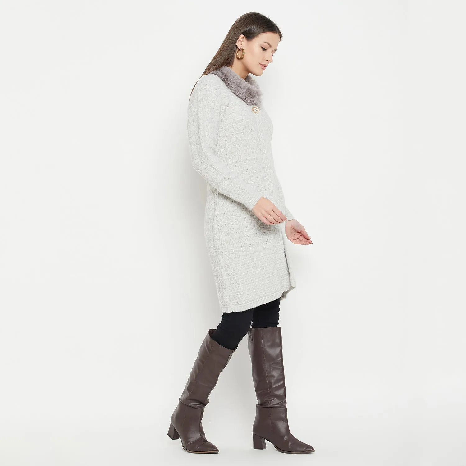 Duke Stardust Women Full Sleeve Long Cardigan (SDS1201B)