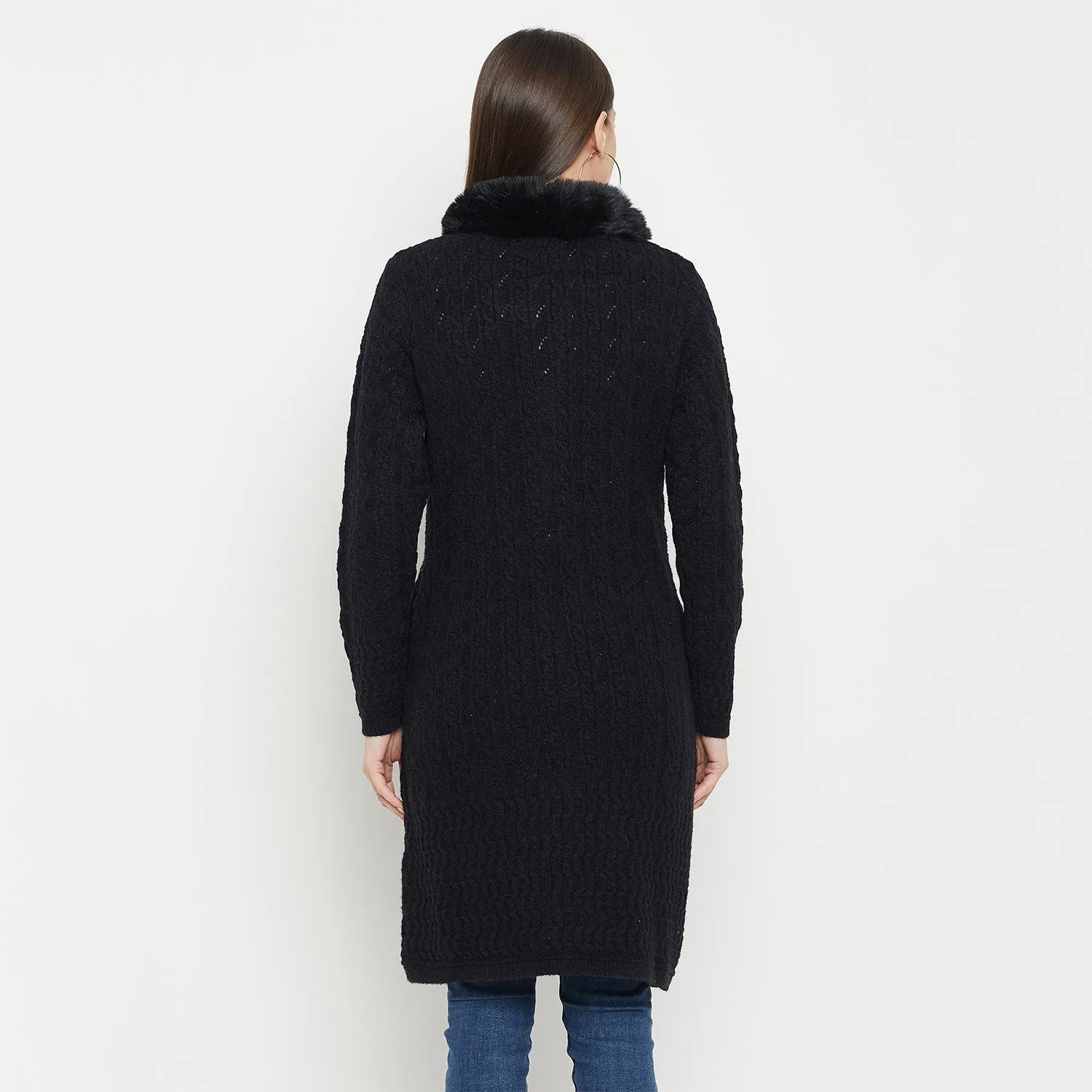 Duke Stardust Women Full Sleeve Long Cardigan (SDS1201B)