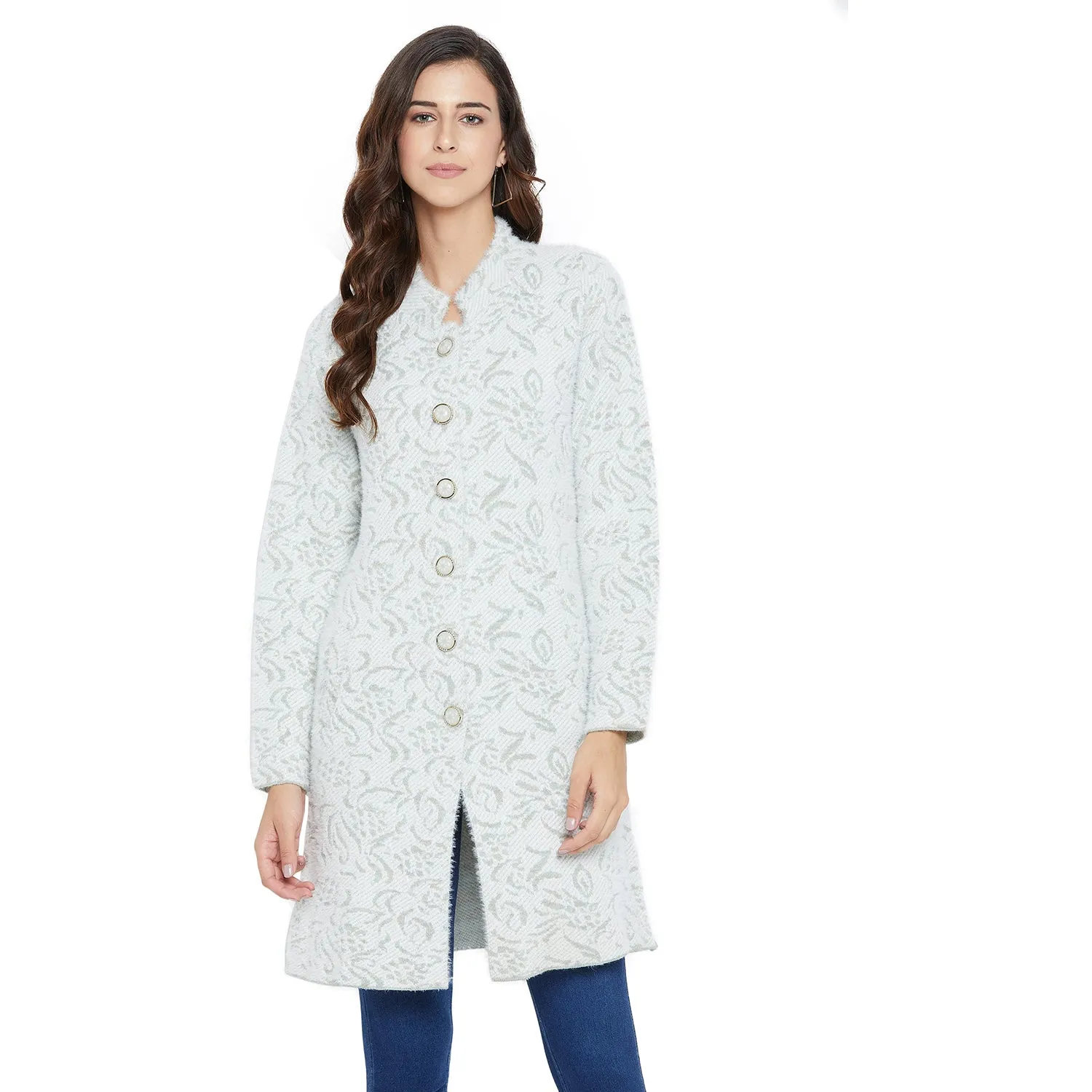 Duke Stardust Women Full Sleeve Long Cardigan (SDS957)