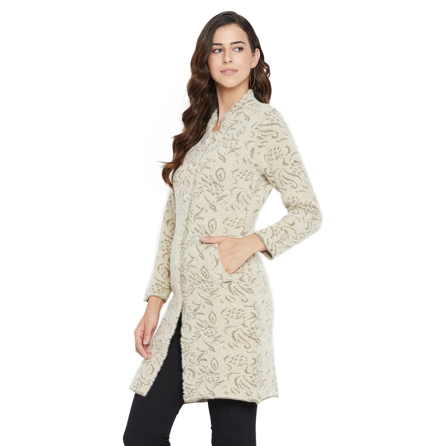 Duke Stardust Women Full Sleeve Long Cardigan (SDS957)