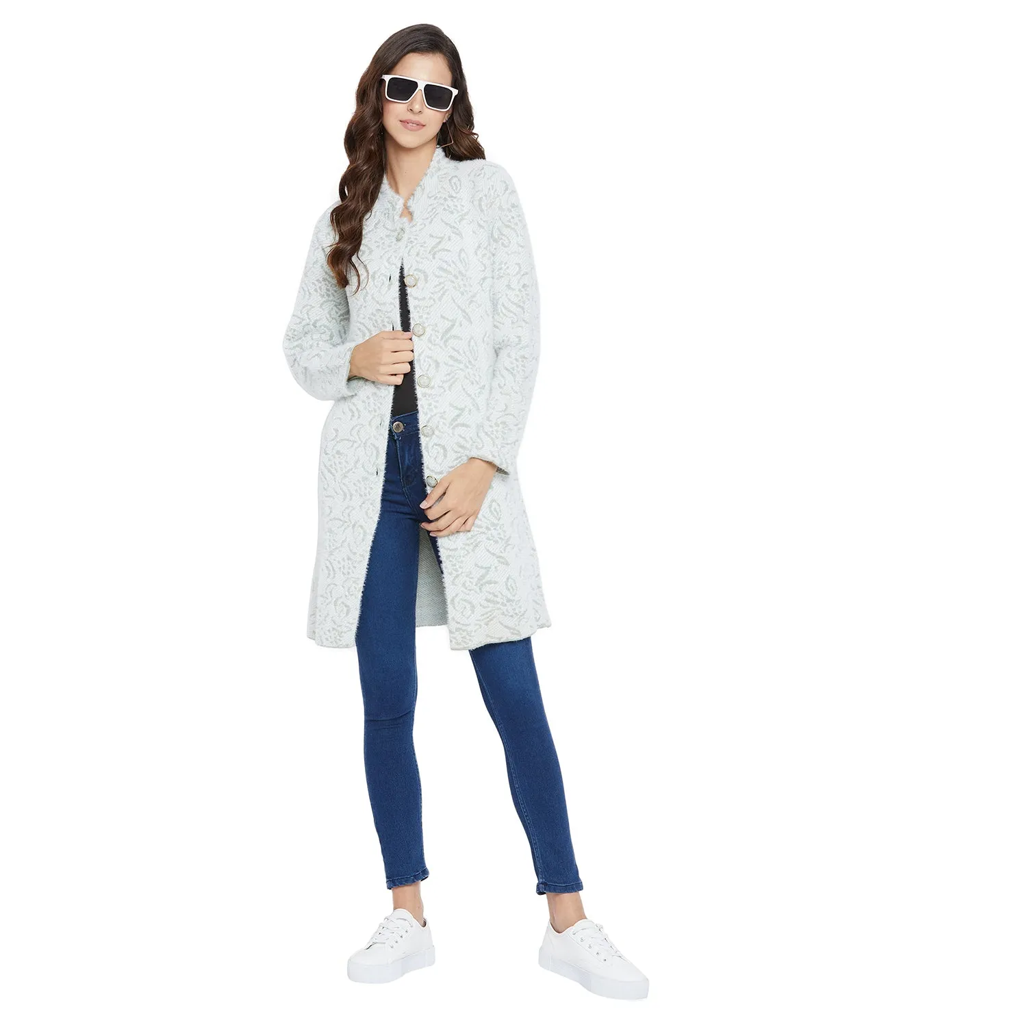 Duke Stardust Women Full Sleeve Long Cardigan (SDS957)