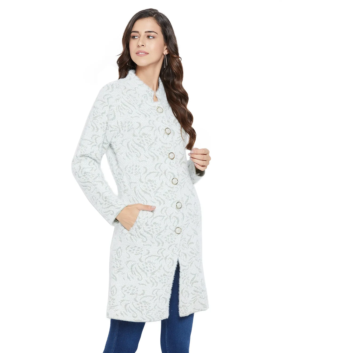 Duke Stardust Women Full Sleeve Long Cardigan (SDS957)