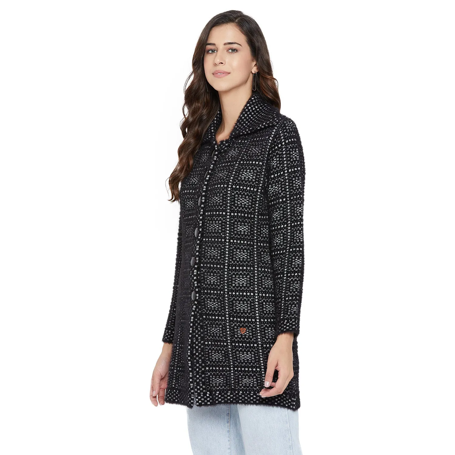 Duke Stardust Women Full Sleeve Long Cardigan (SDS973)