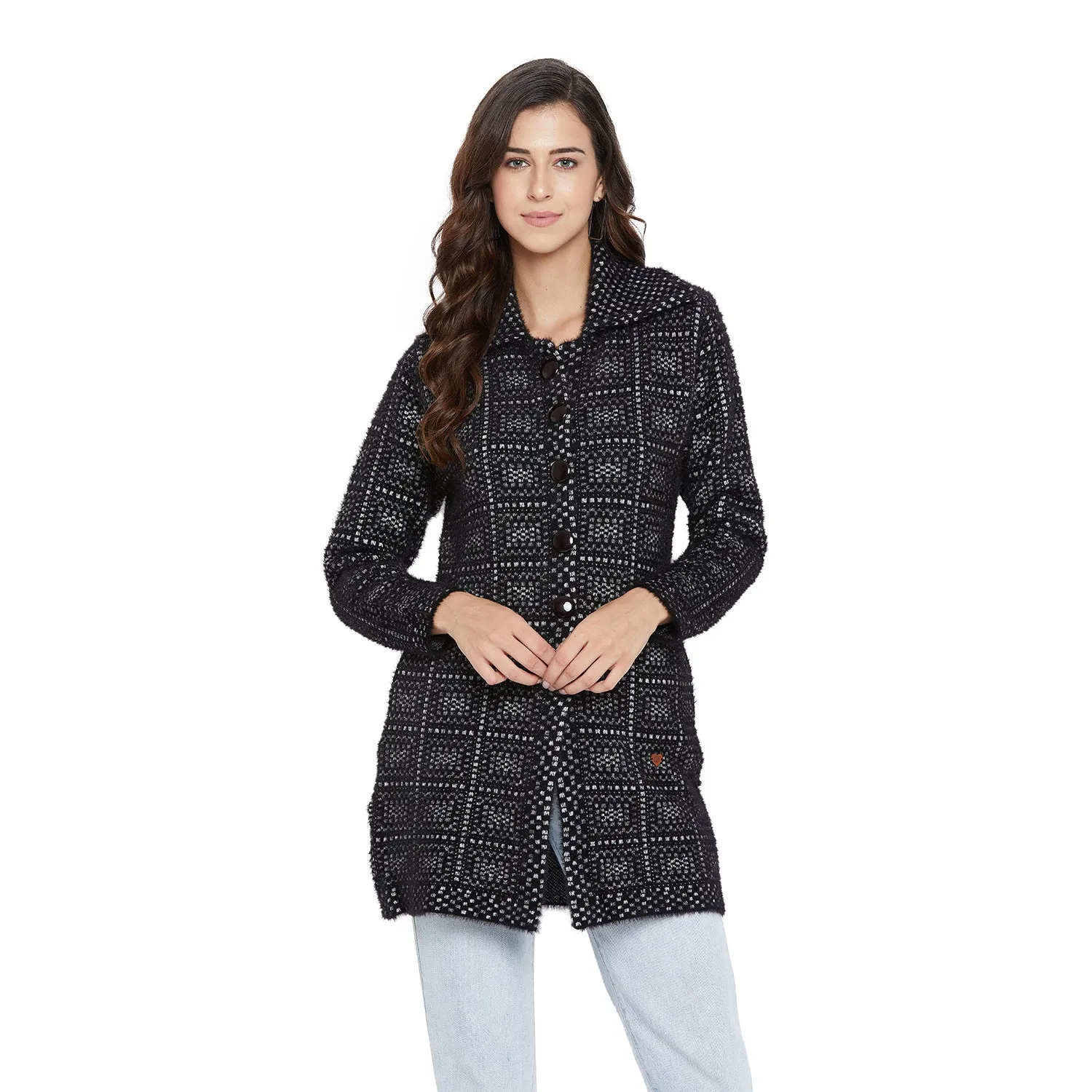 Duke Stardust Women Full Sleeve Long Cardigan (SDS973)