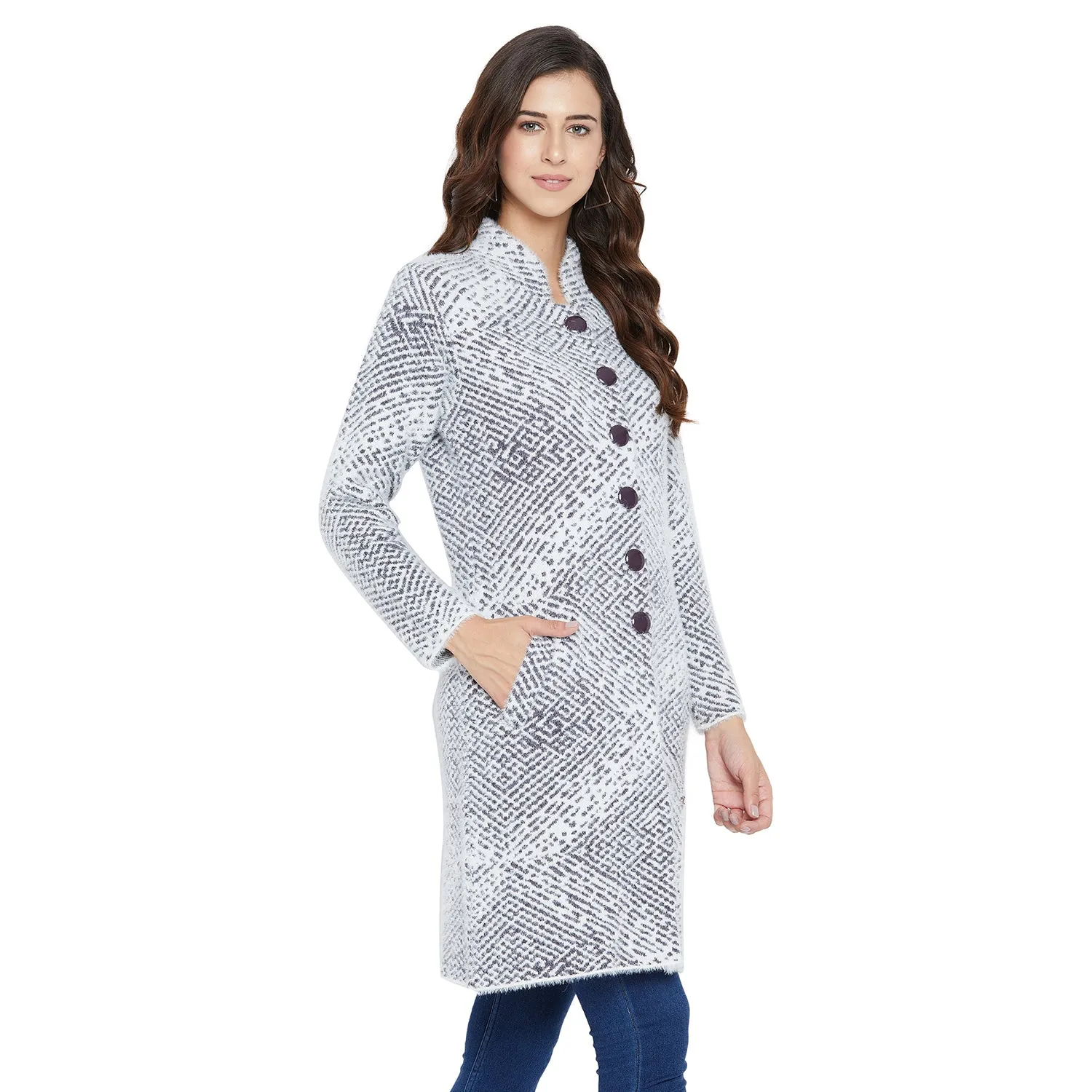Duke Stardust Women Full Sleeve Long Cardigan (SDS974)