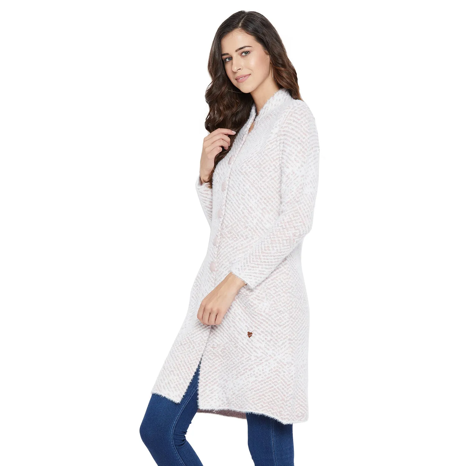 Duke Stardust Women Full Sleeve Long Cardigan (SDS974)