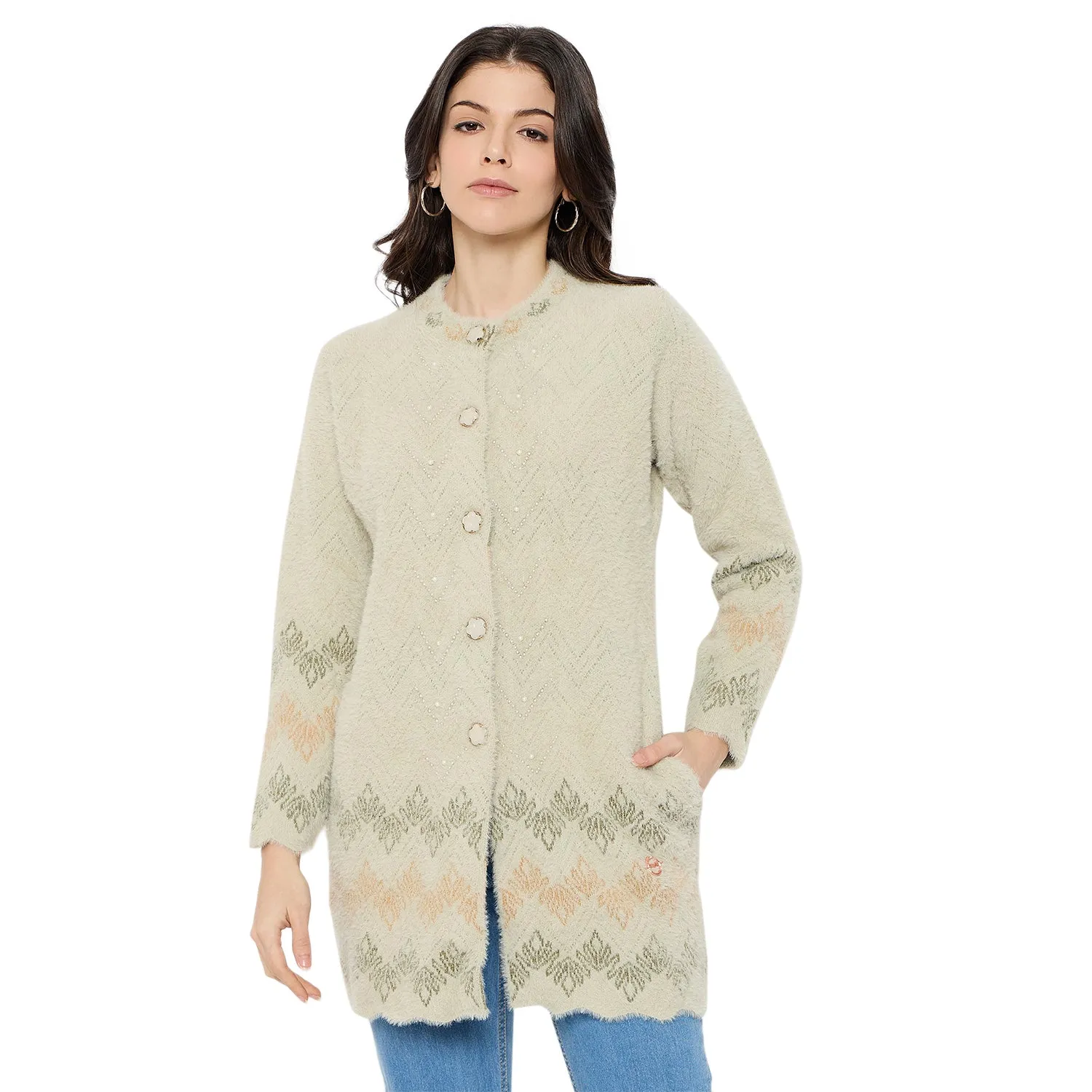Duke Stardust Women Full Sleeve Long Sweater (SDS1225)