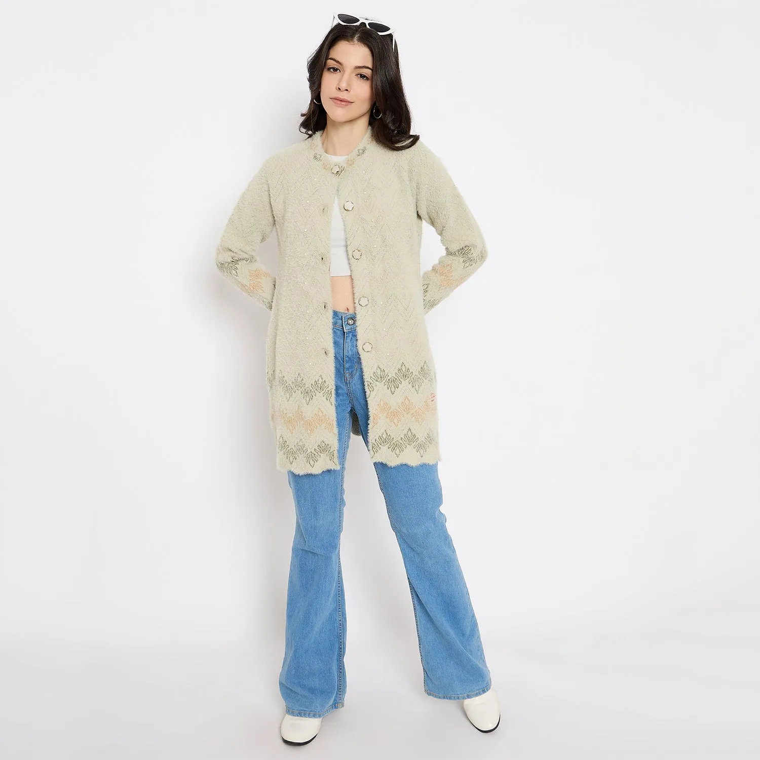 Duke Stardust Women Full Sleeve Long Sweater (SDS1225)