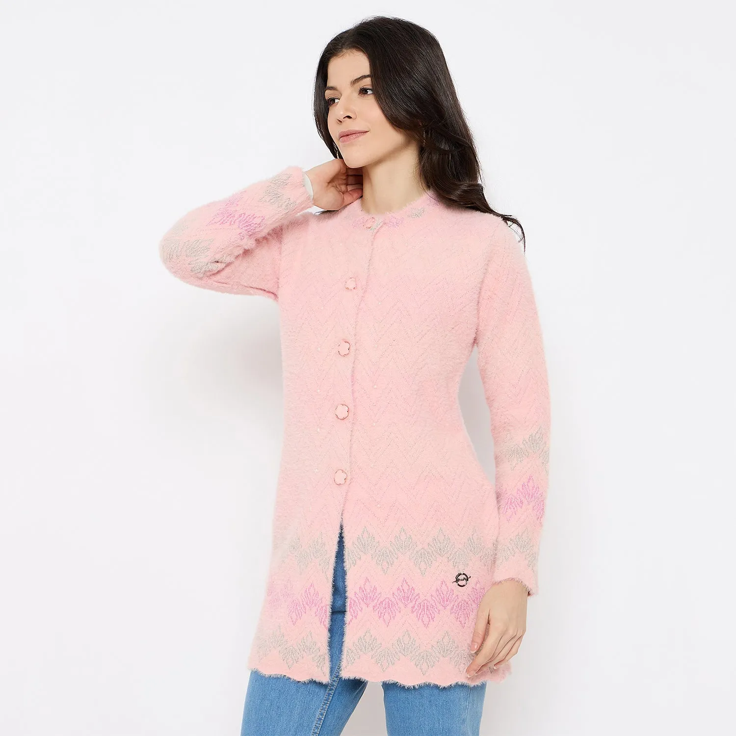 Duke Stardust Women Full Sleeve Long Sweater (SDS1225)