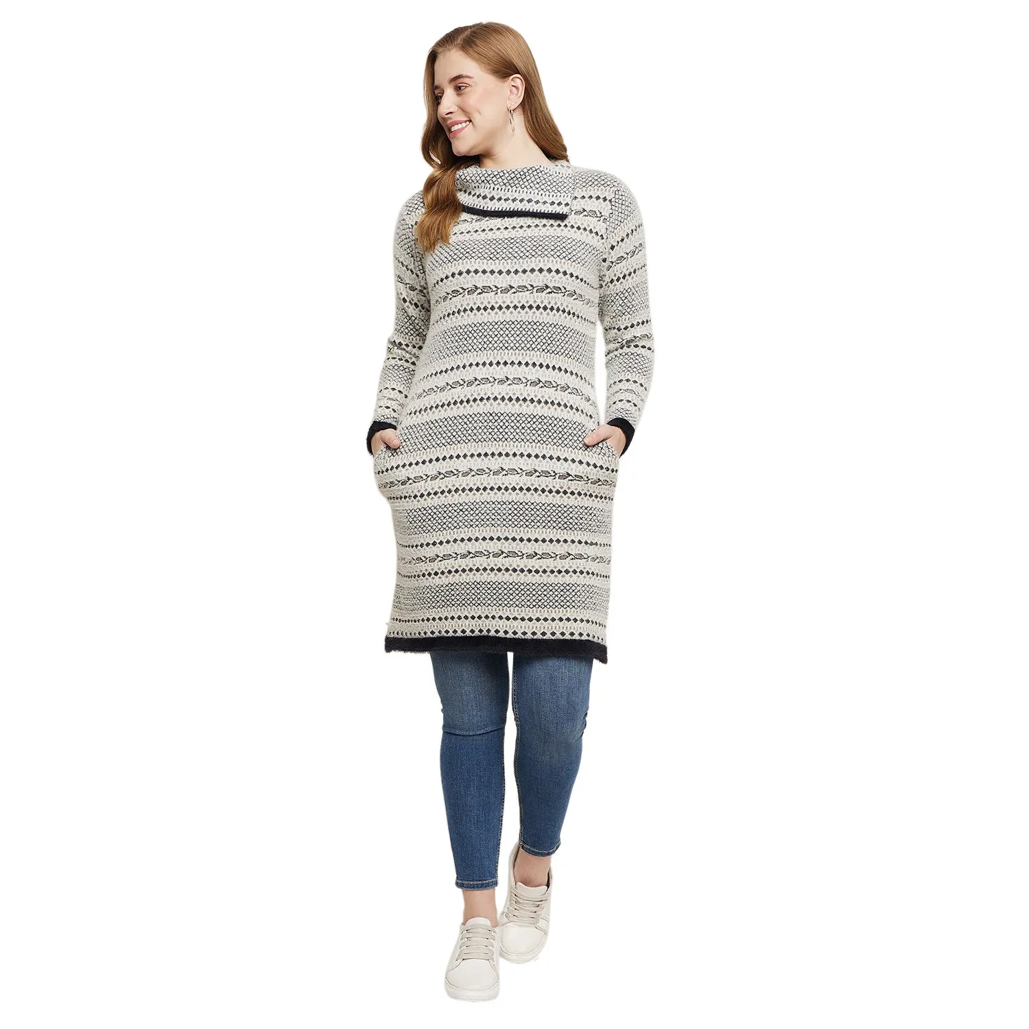 Duke Stardust Women Full Sleeve Long Sweater (SDS962)