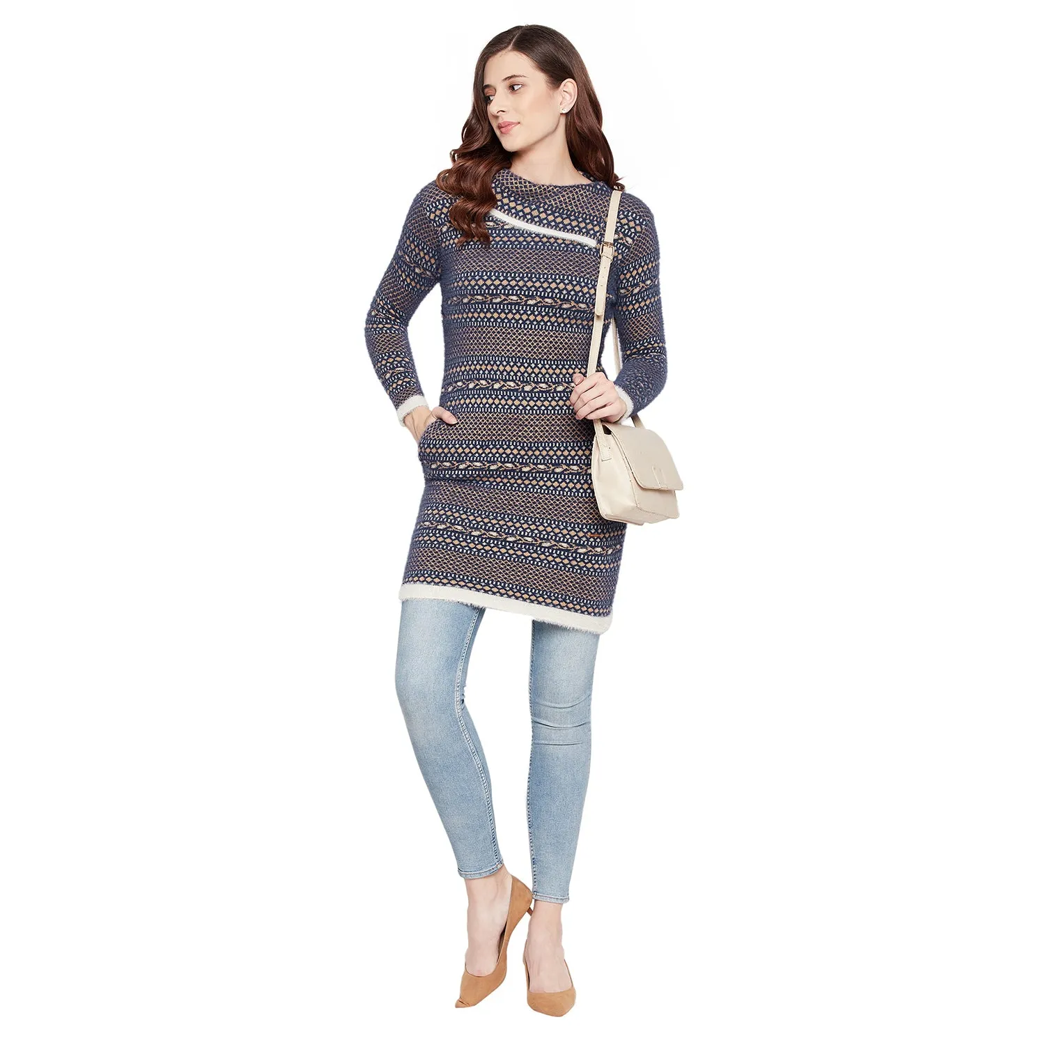 Duke Stardust Women Full Sleeve Long Sweater (SDS962)