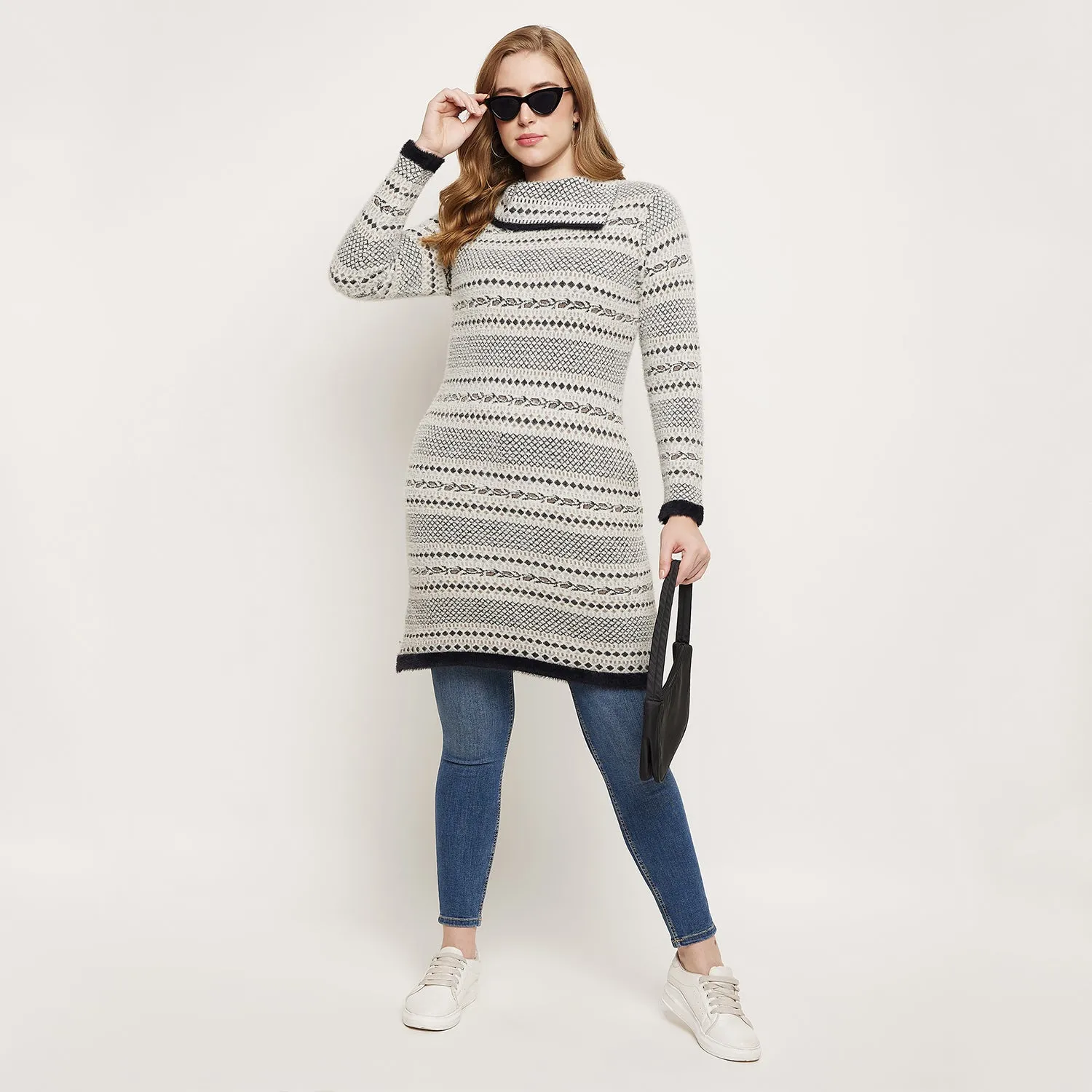 Duke Stardust Women Full Sleeve Long Sweater (SDS962)
