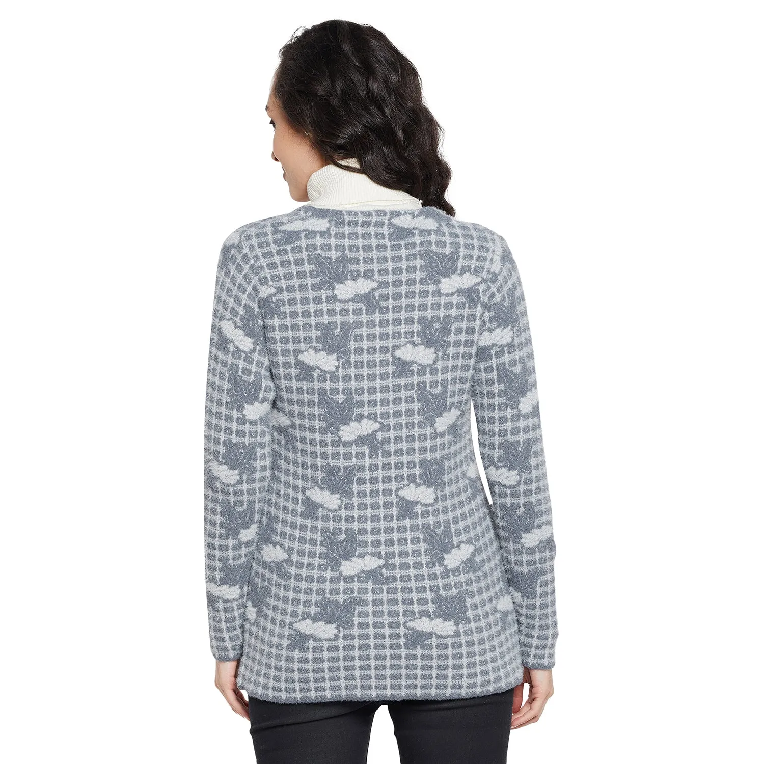 Duke Stardust Women Full sleeve Round Neck Cardigan (SDS1055)