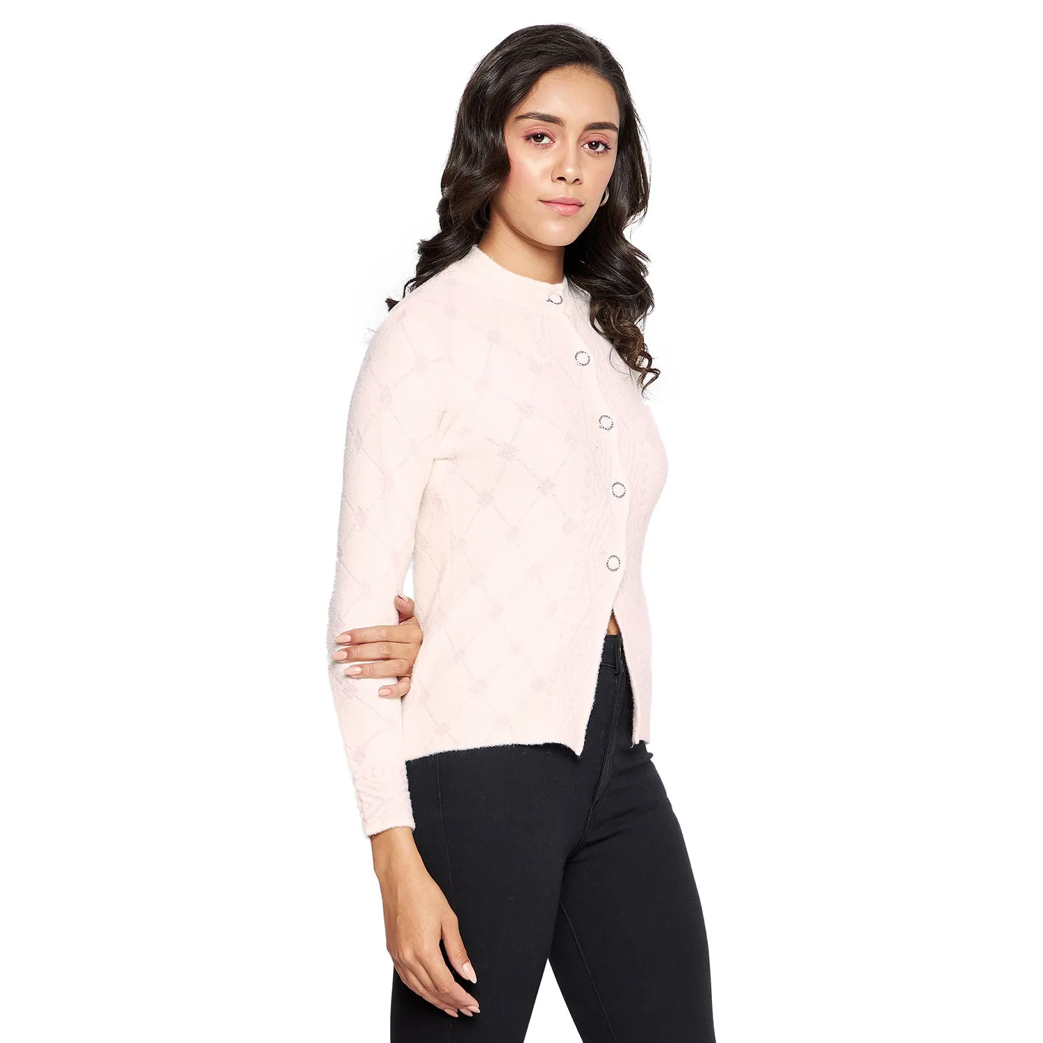Duke Stardust Women Full sleeve Round Neck Cardigan (SDS1057)