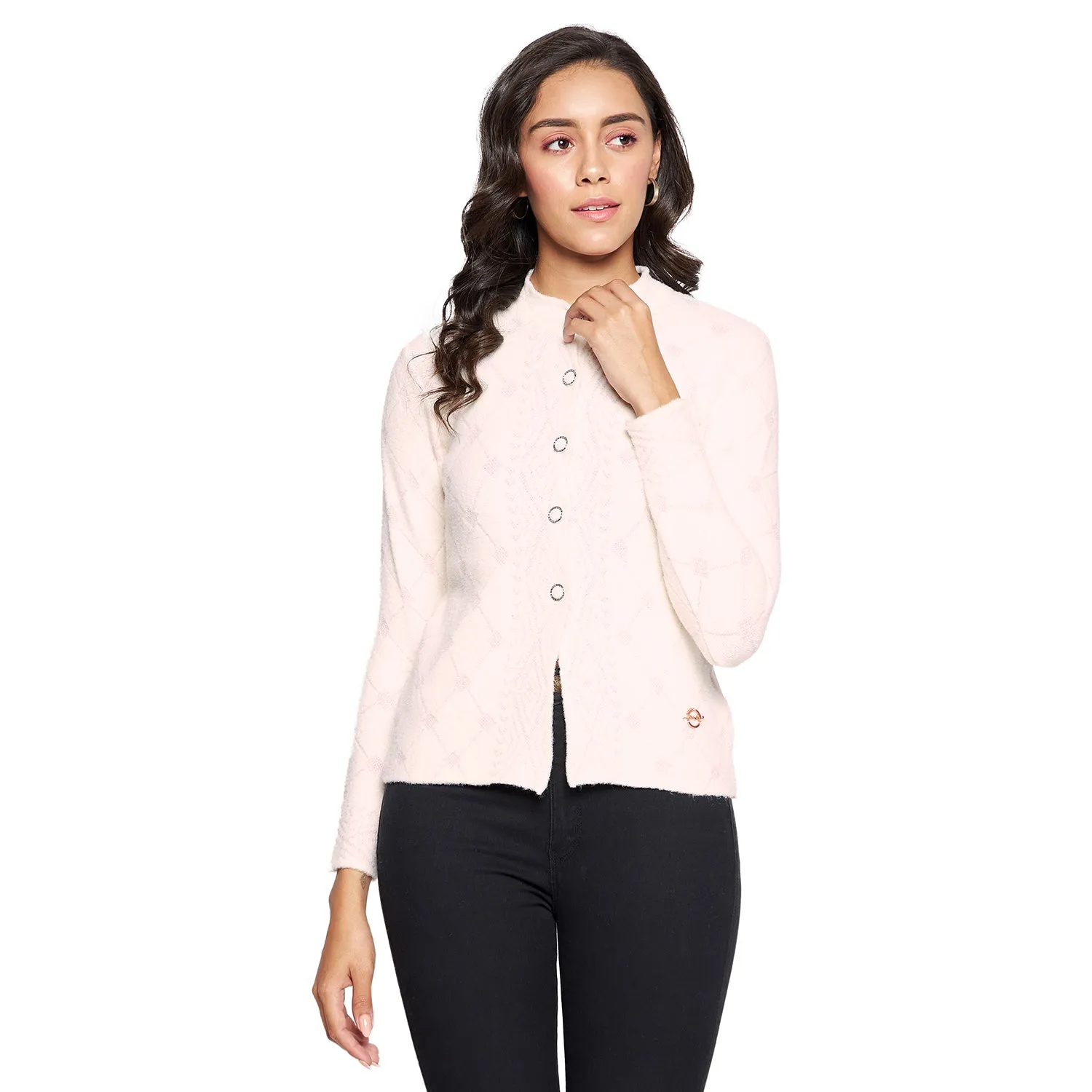 Duke Stardust Women Full sleeve Round Neck Cardigan (SDS1057)