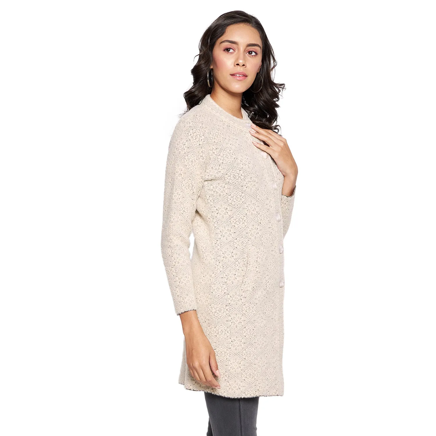 Duke Stardust Women Full sleeve Round Neck Cardigan (SDS1092)