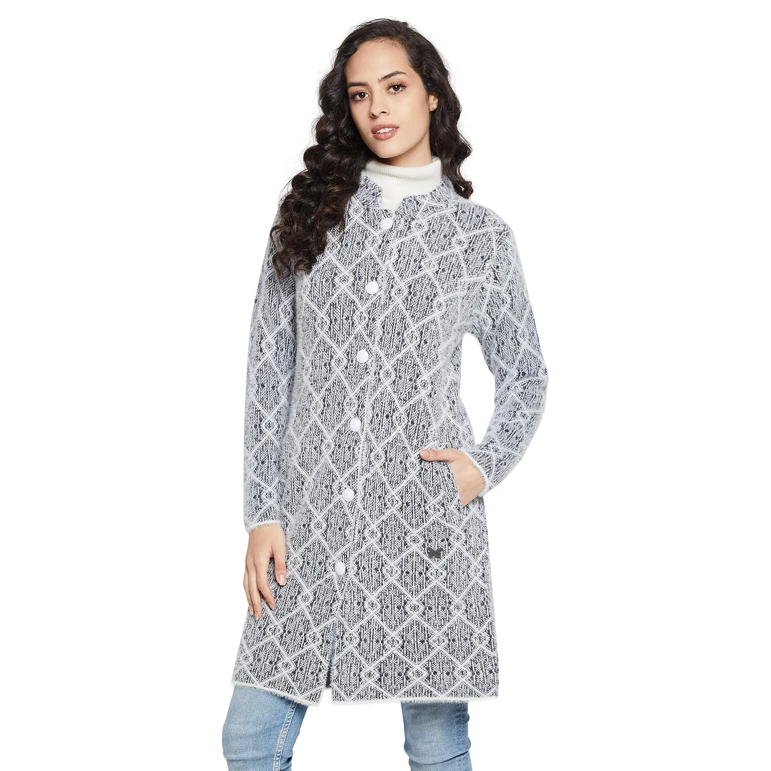 Duke Stardust Women Full sleeve Round Neck Cardigan (SDS1098)