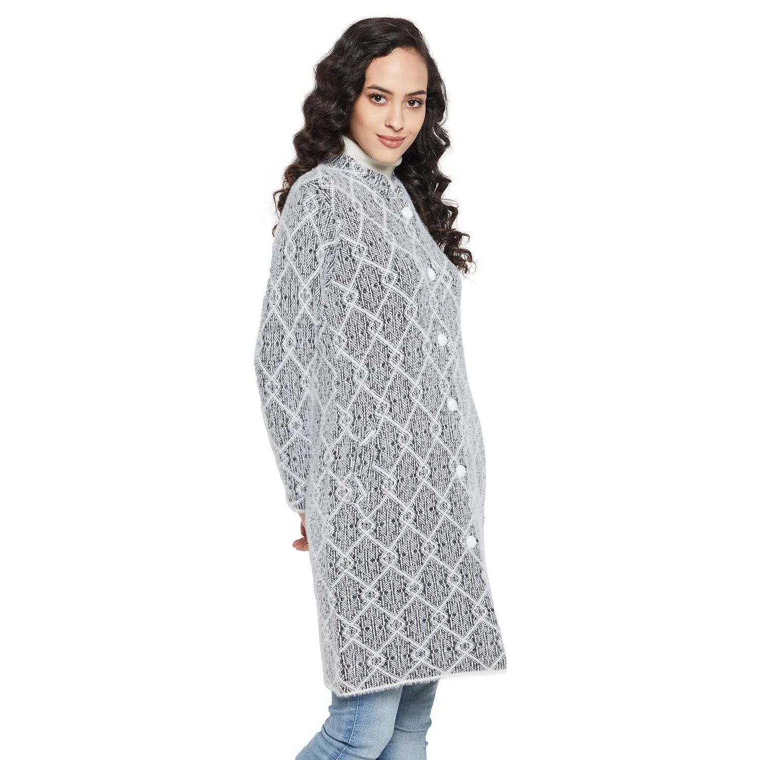 Duke Stardust Women Full sleeve Round Neck Cardigan (SDS1098)