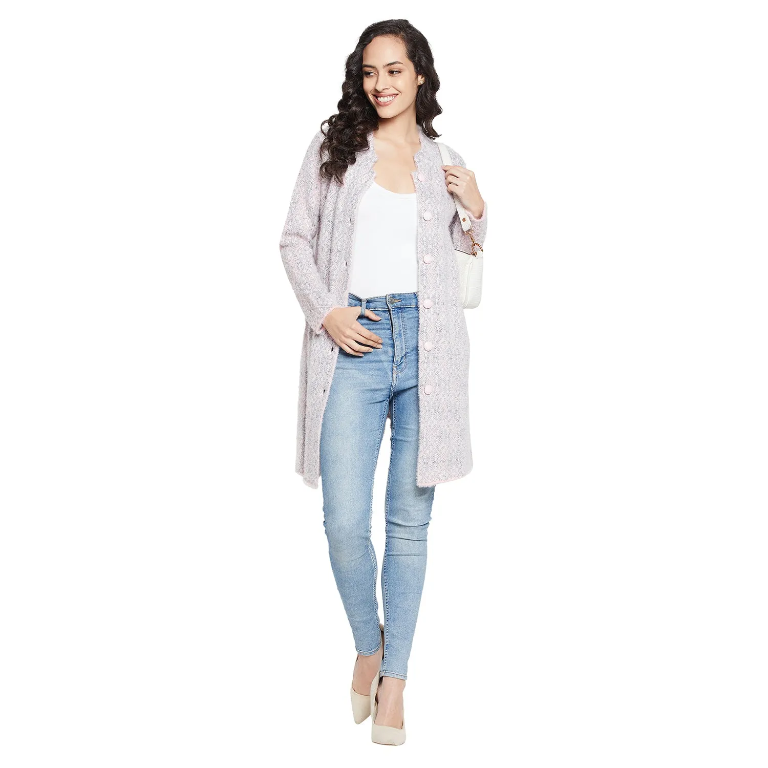 Duke Stardust Women Full sleeve Round Neck Cardigan (SDS1098)