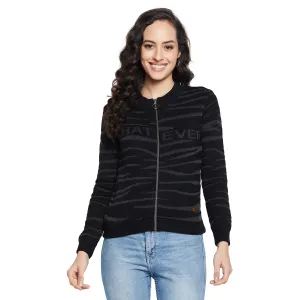 Duke Stardust Women Full sleeve Round Neck Zipper Cardigan (SDS1004)