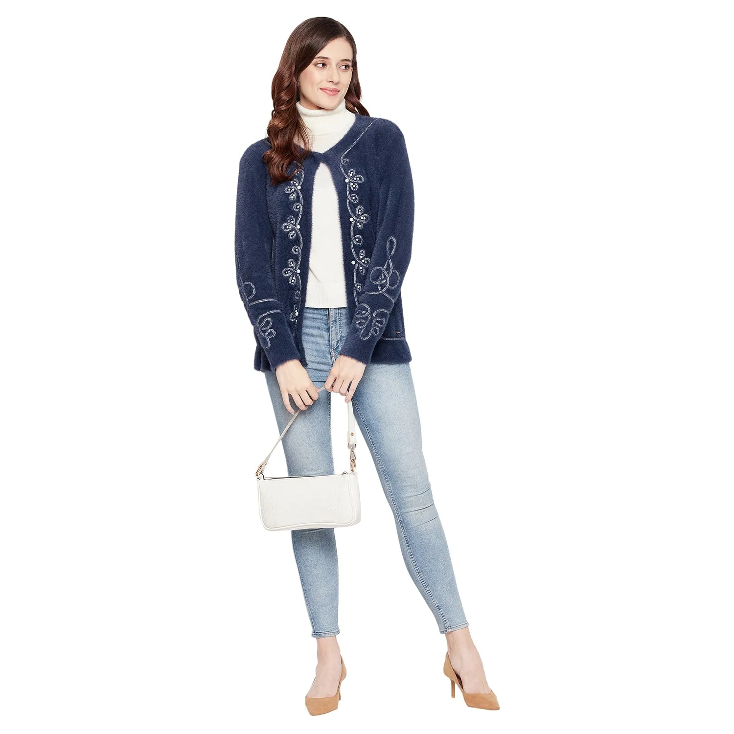 Duke Stardust Women Full Sleeve Shrug (SDS927)