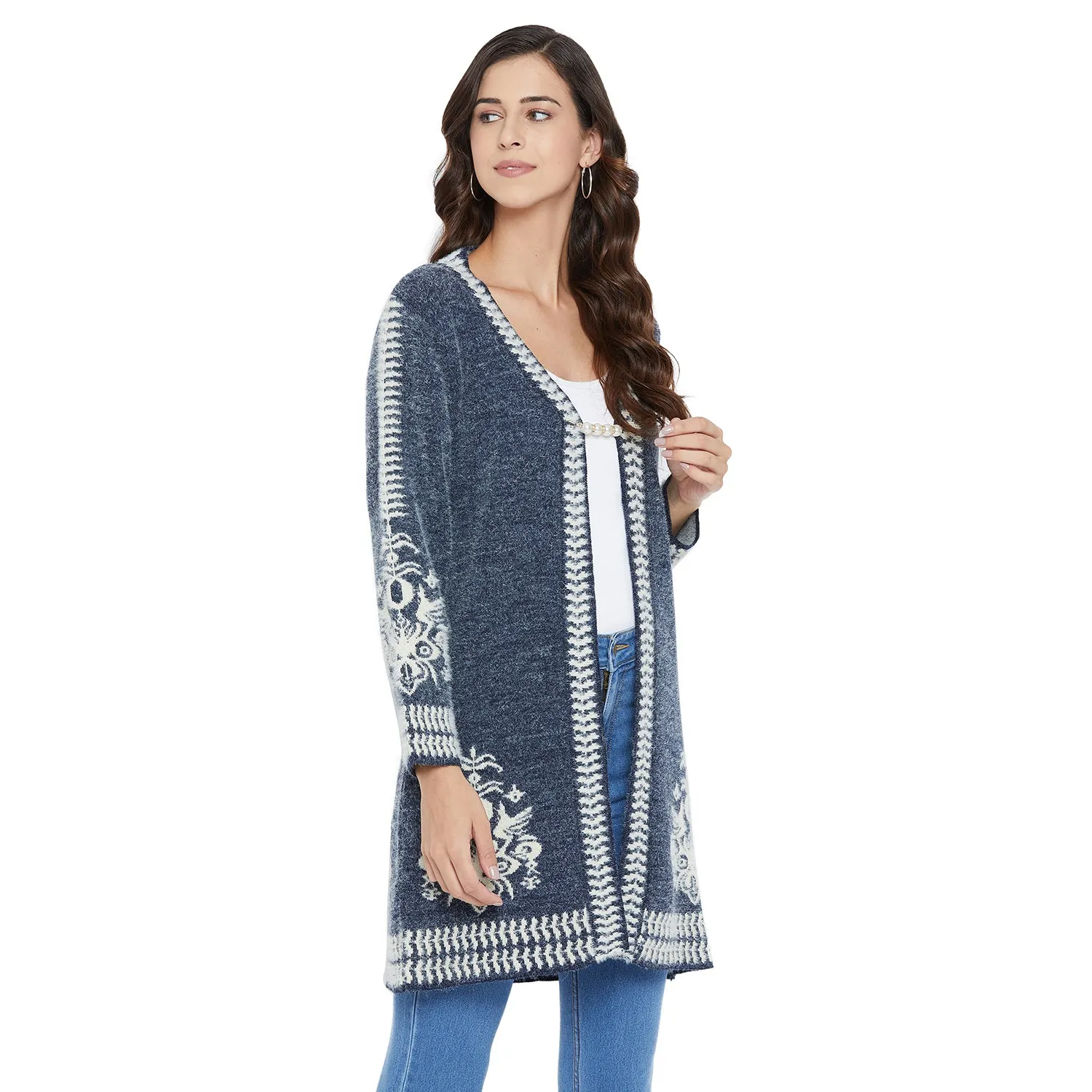 Duke Stardust Women Full Sleeve Shrug (SDS960)