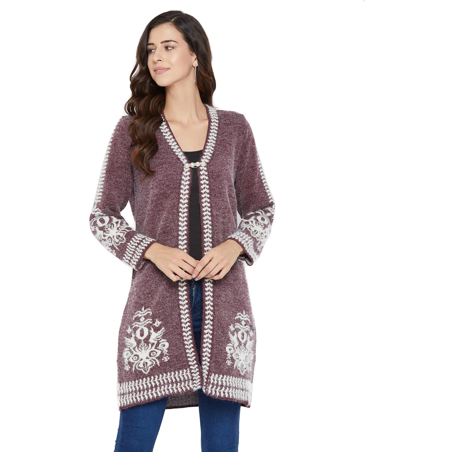 Duke Stardust Women Full Sleeve Shrug (SDS960)
