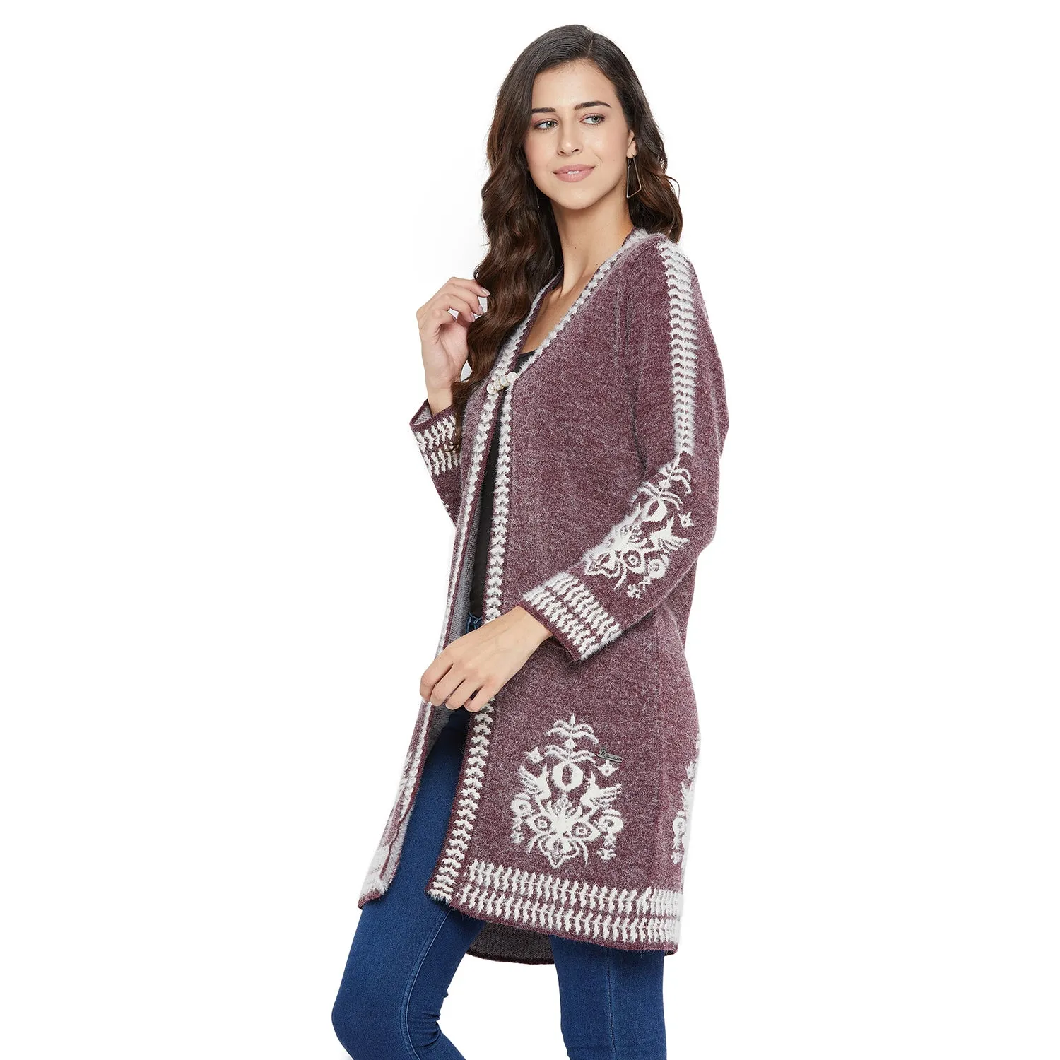 Duke Stardust Women Full Sleeve Shrug (SDS960)