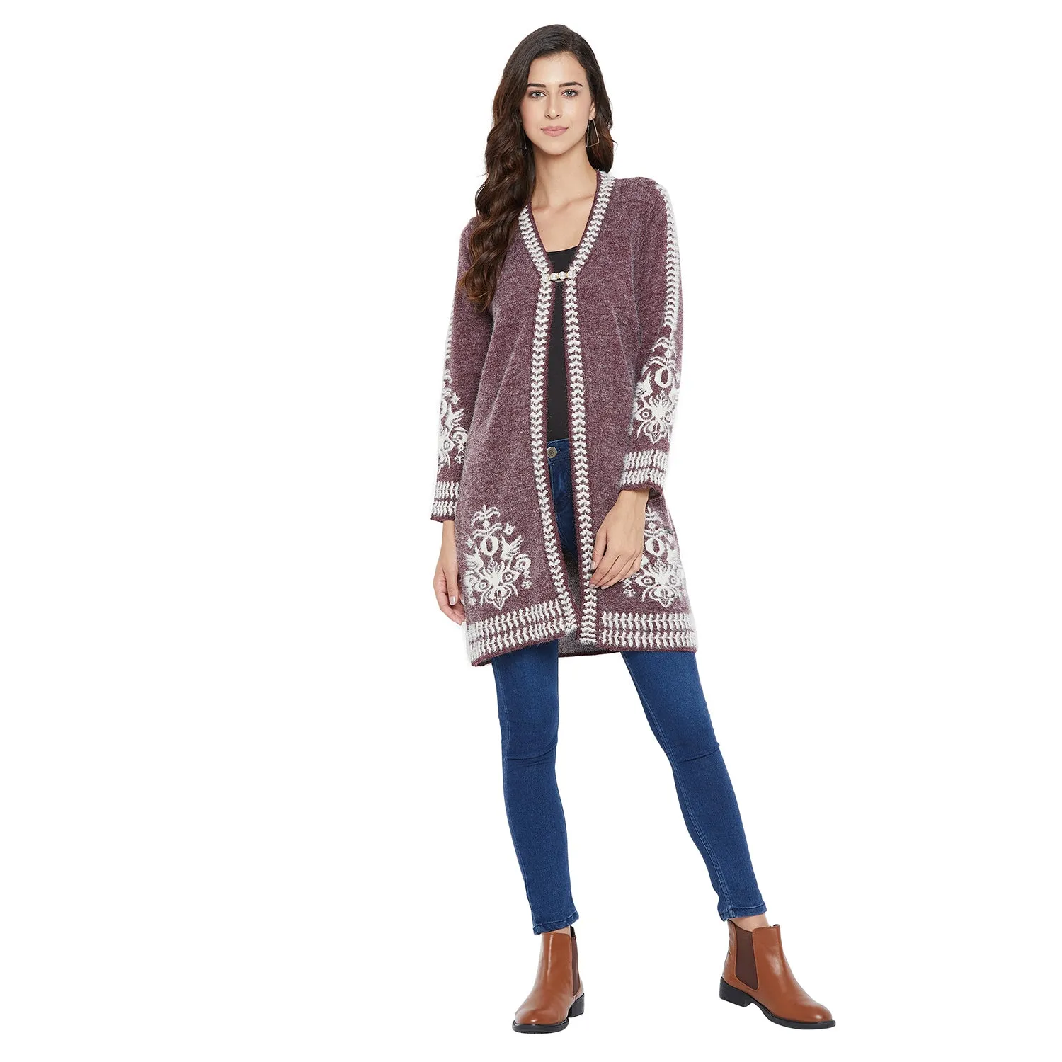 Duke Stardust Women Full Sleeve Shrug (SDS960)