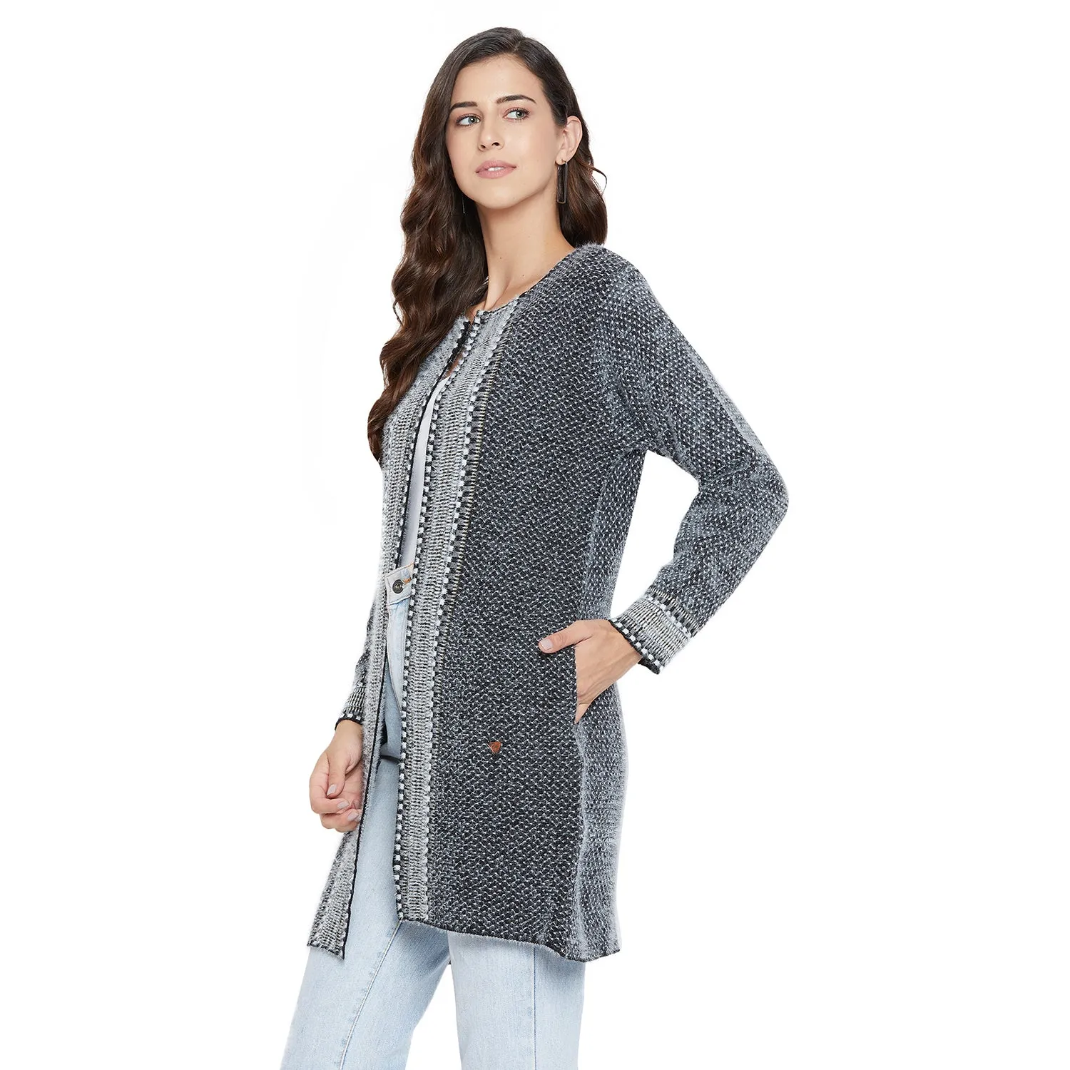 Duke Stardust Women Full Sleeve Shrug (SDS975)