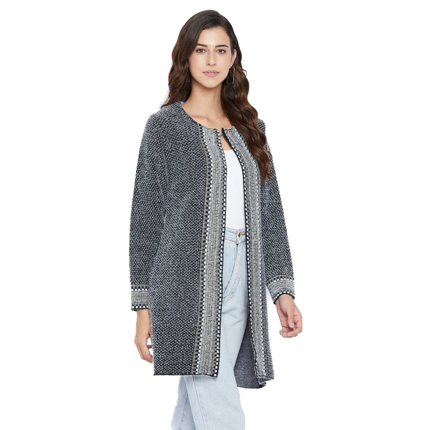Duke Stardust Women Full Sleeve Shrug (SDS975)