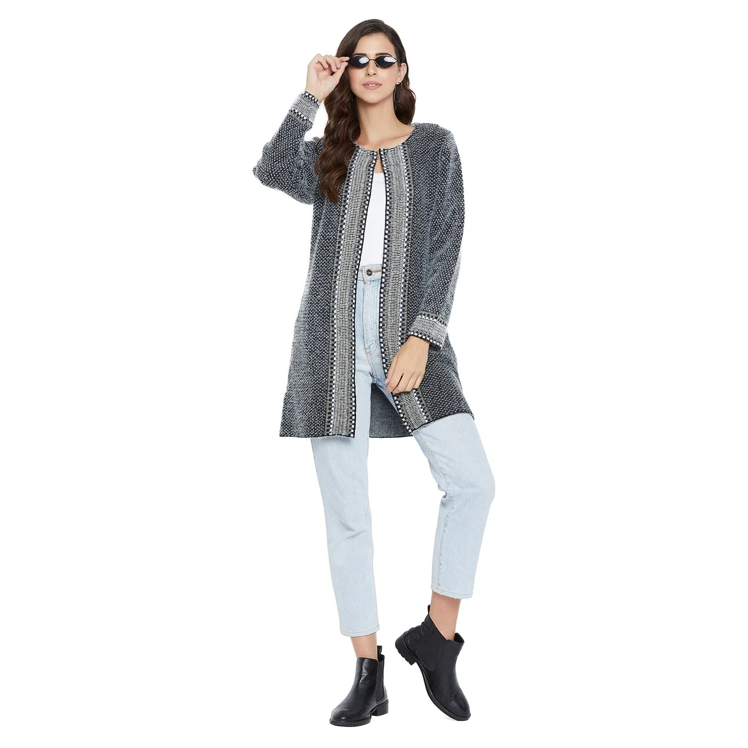Duke Stardust Women Full Sleeve Shrug (SDS975)