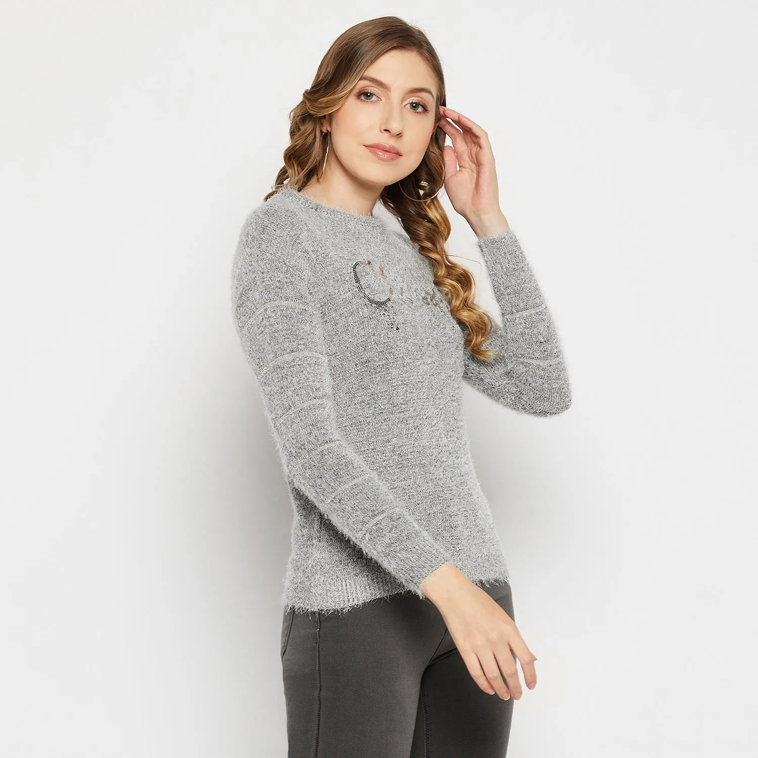 Duke Stardust Women Full Sleeve Sweater (SDS1012)