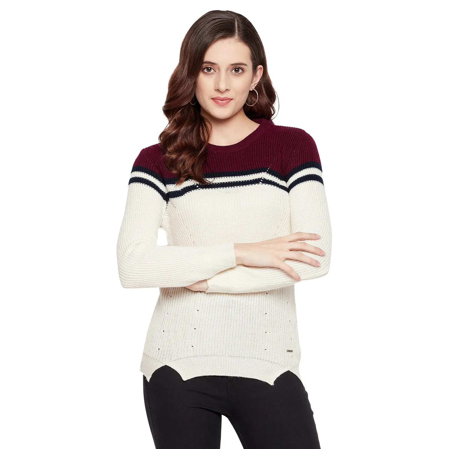 Duke Stardust Women Full Sleeve Sweater (SDS916)