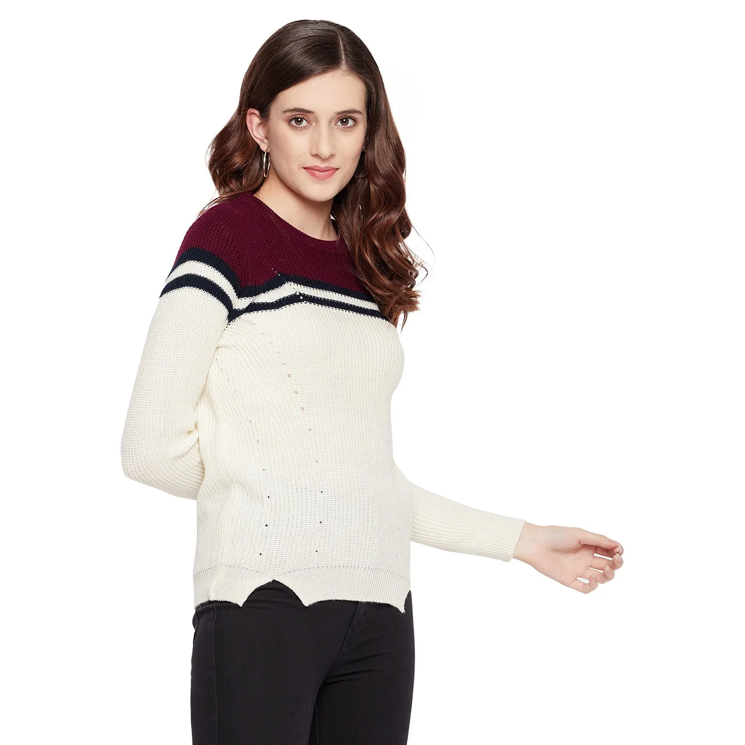 Duke Stardust Women Full Sleeve Sweater (SDS916)