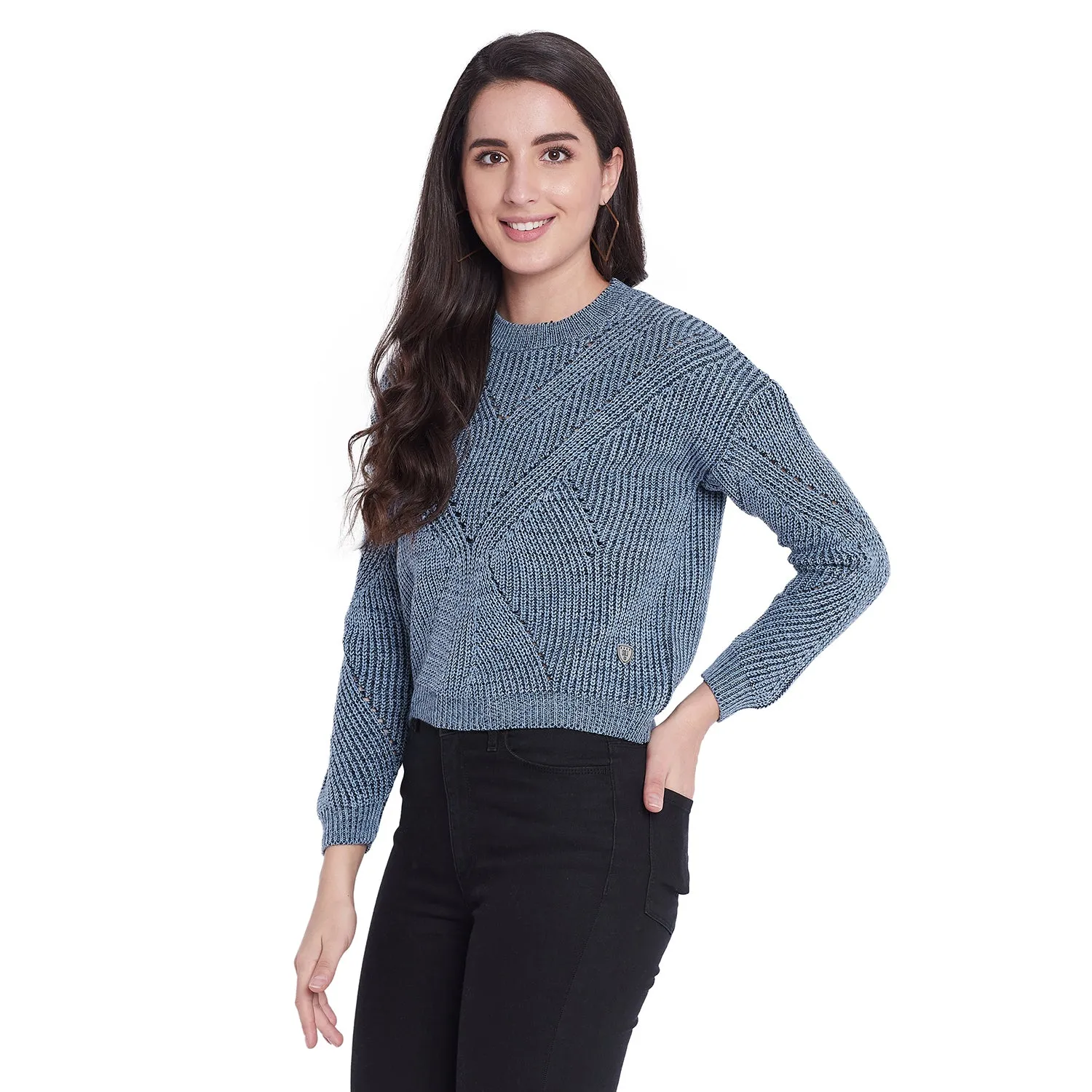 Duke Stardust Women Full Sleeve Sweater (SDS925)