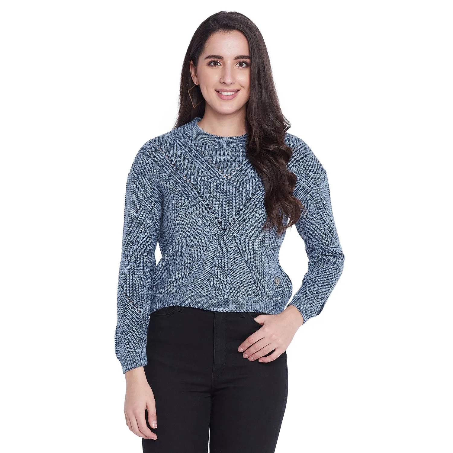 Duke Stardust Women Full Sleeve Sweater (SDS925)