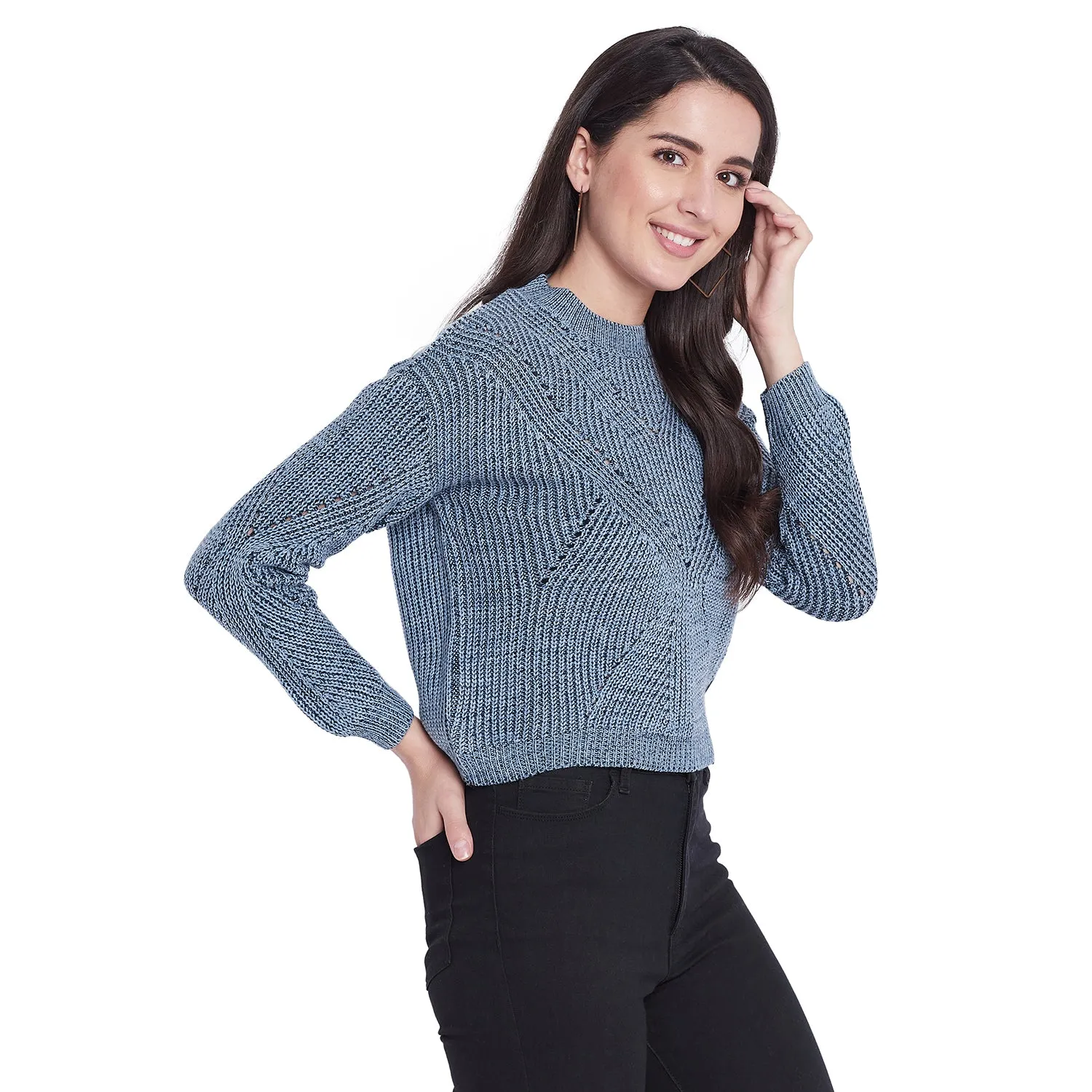 Duke Stardust Women Full Sleeve Sweater (SDS925)