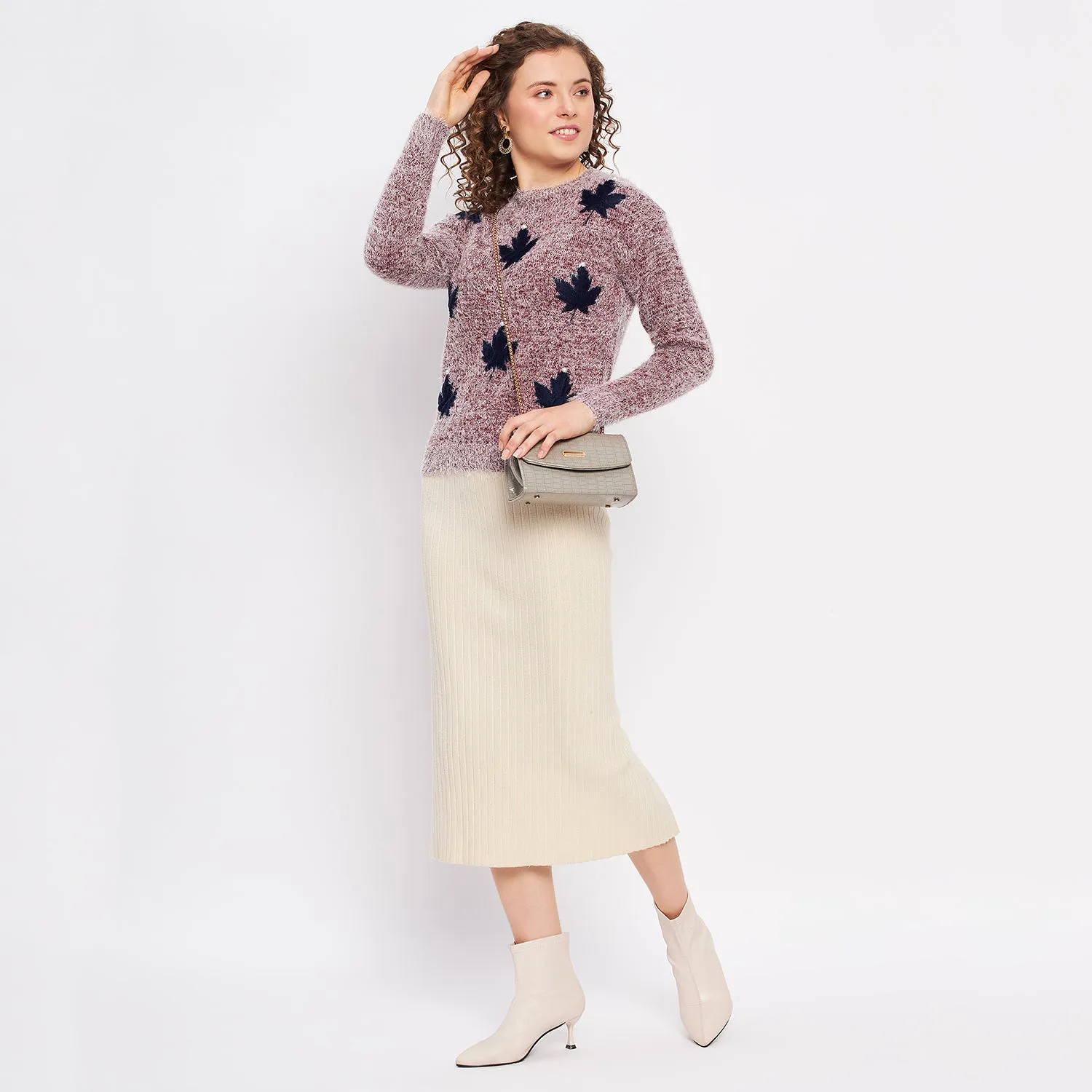 Duke Stardust Women Full Sleeve Sweater (SDS928)