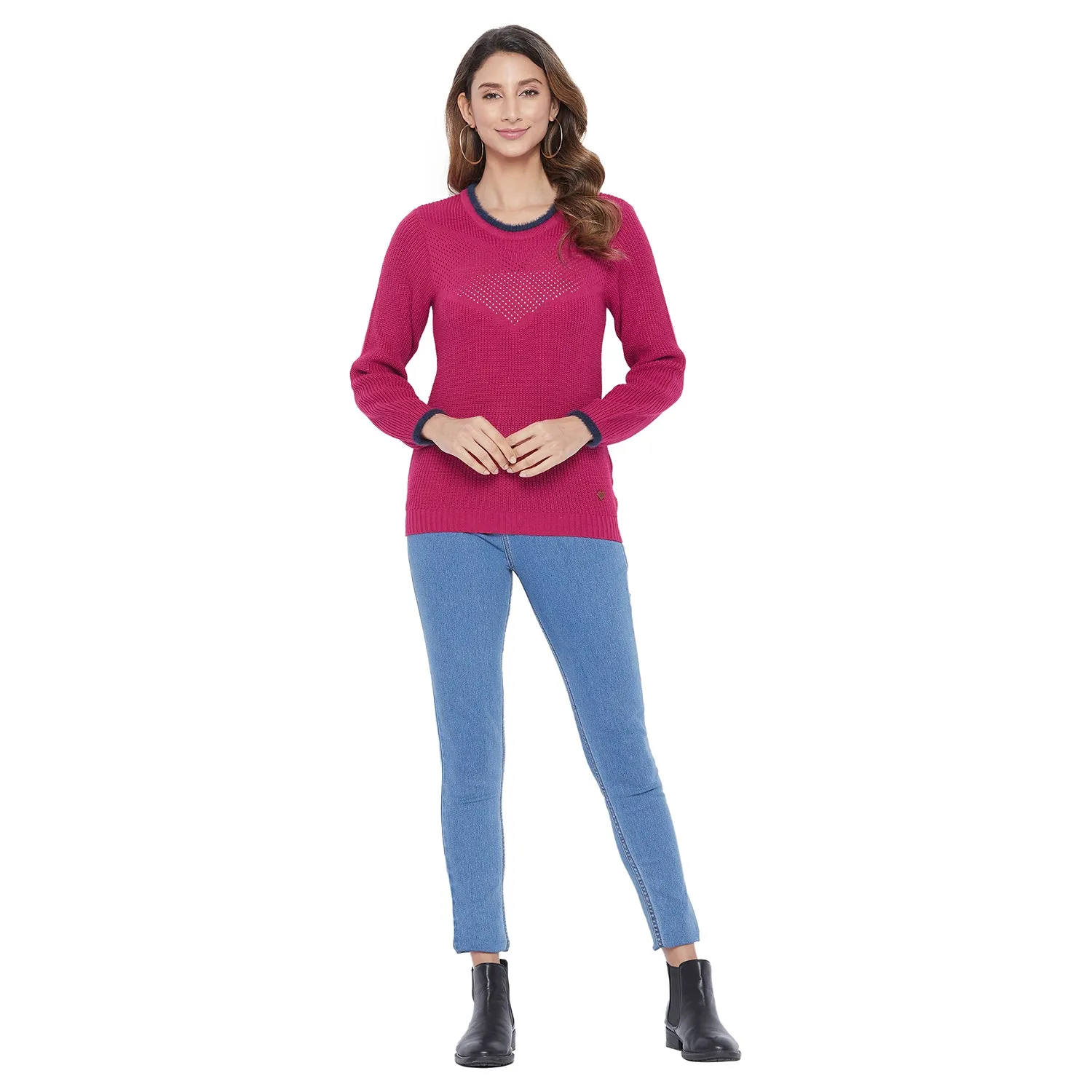Duke Stardust Women Full Sleeve Sweater (SDS937)