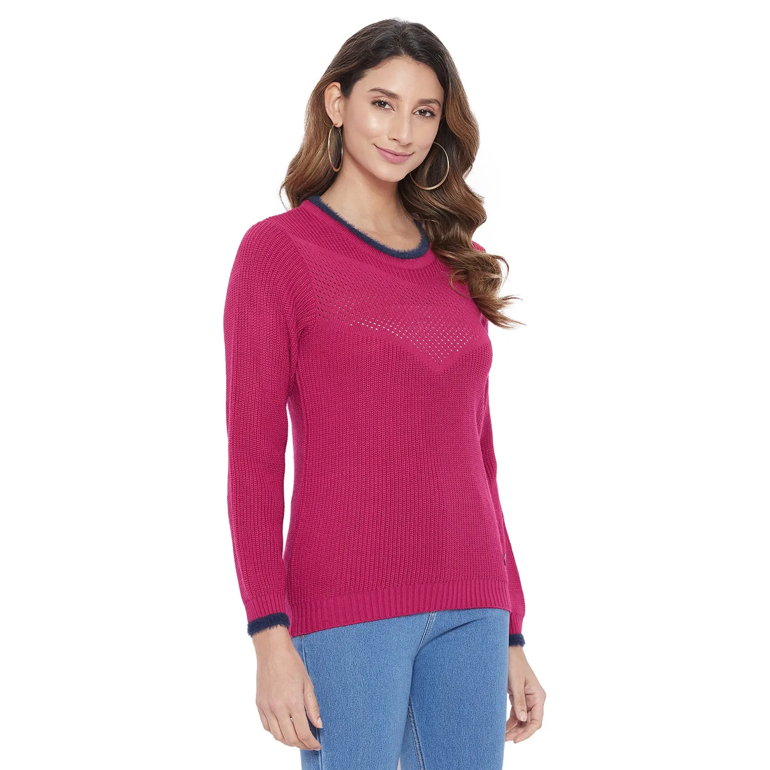 Duke Stardust Women Full Sleeve Sweater (SDS937)