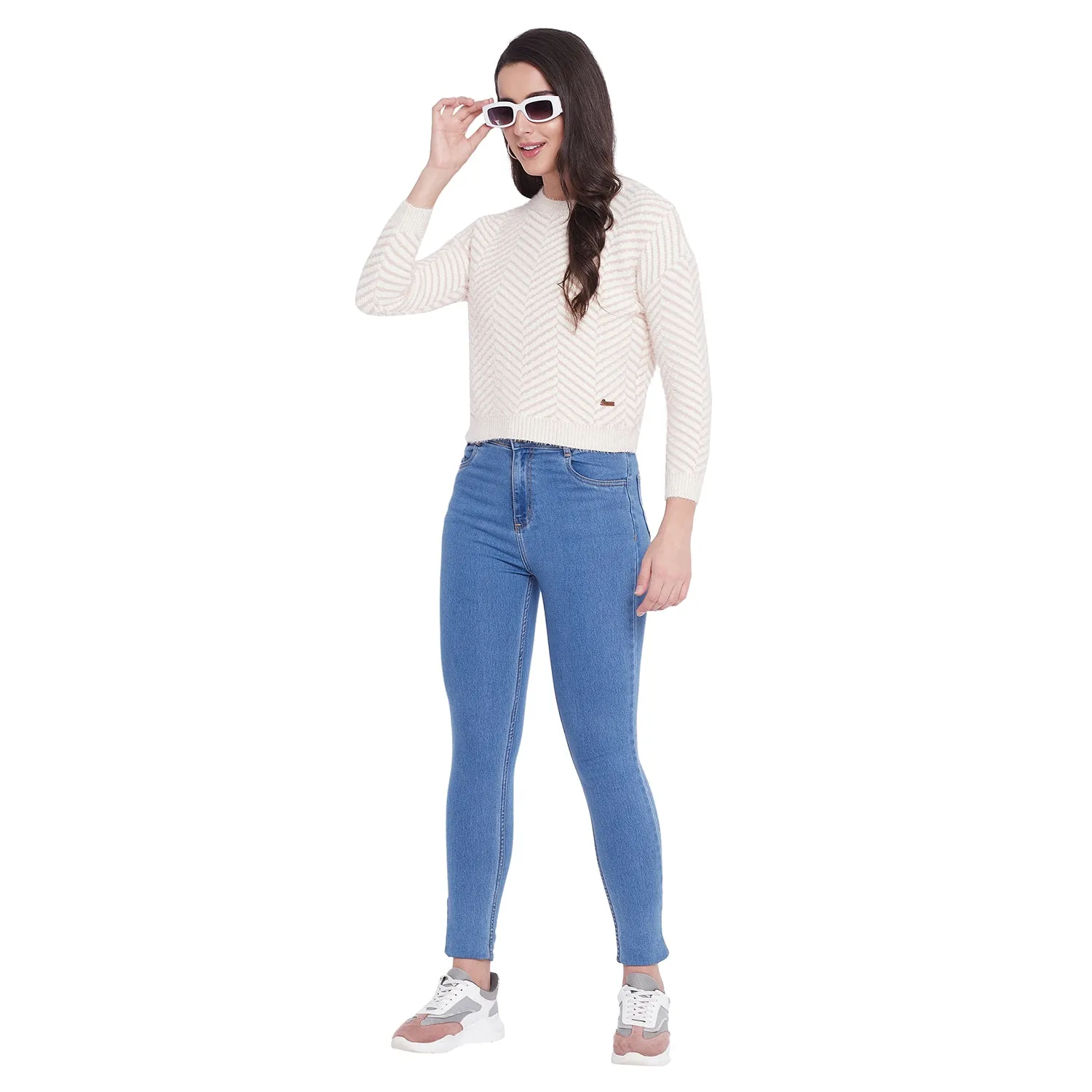Duke Stardust Women Full Sleeve Sweater (SDS963)