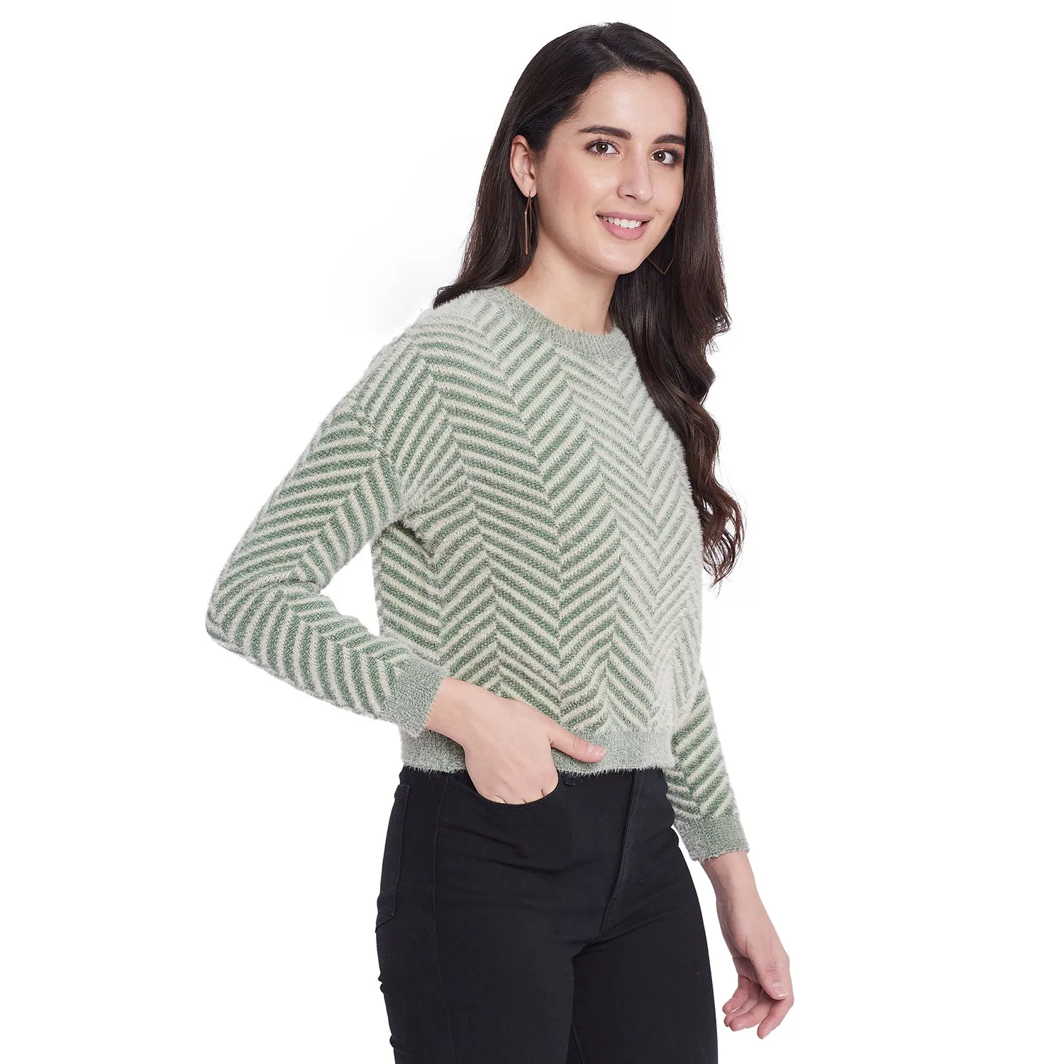 Duke Stardust Women Full Sleeve Sweater (SDS963)
