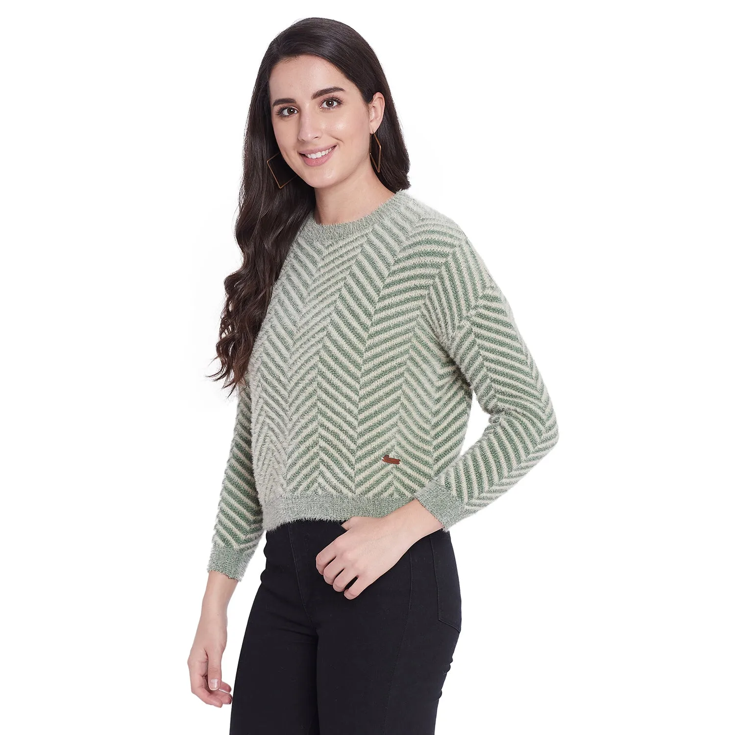 Duke Stardust Women Full Sleeve Sweater (SDS963)