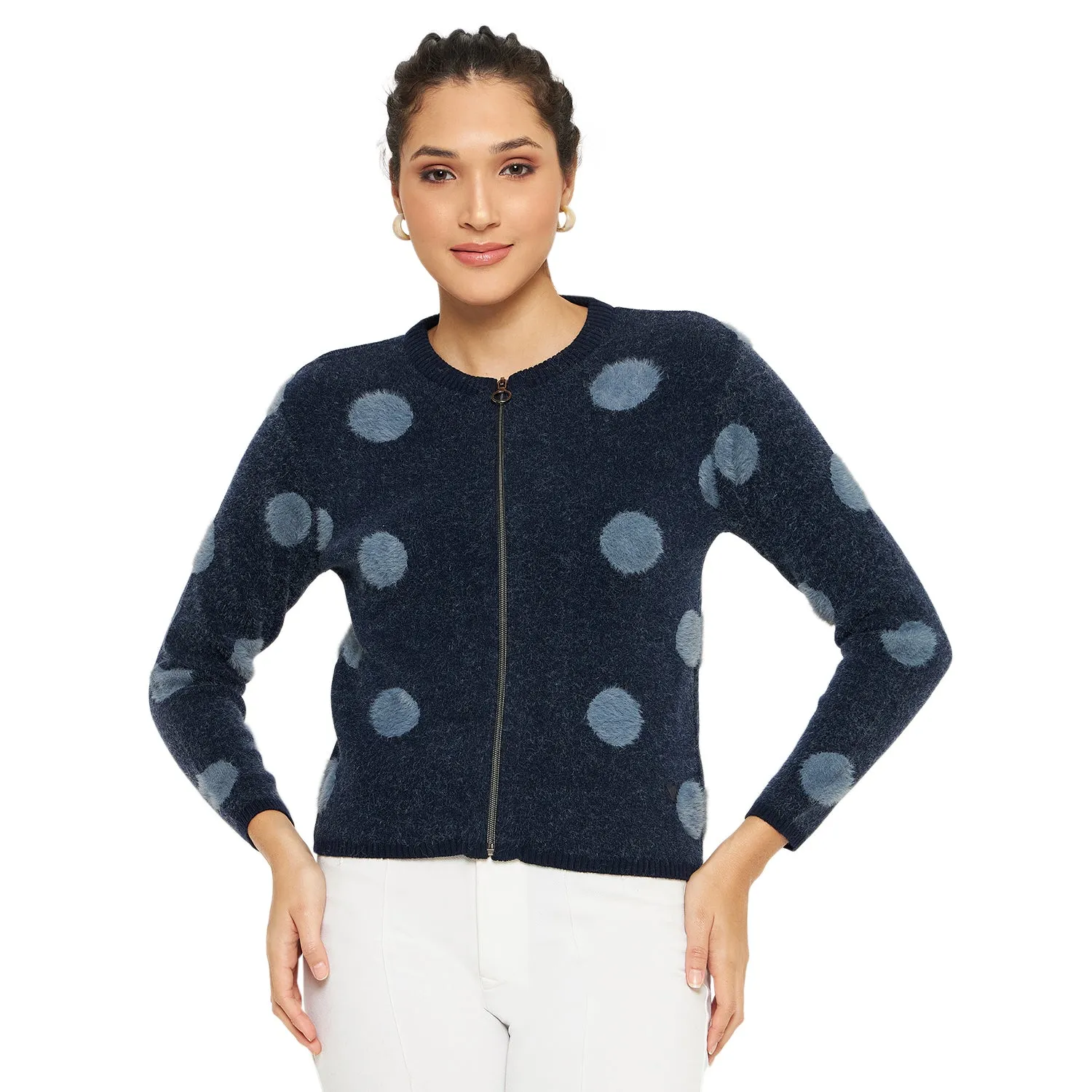 Duke Stardust Women Full Sleeve Zipper Cardigan (SDS1005R)