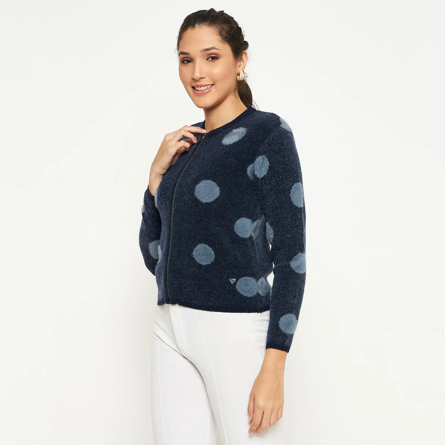 Duke Stardust Women Full Sleeve Zipper Cardigan (SDS1005R)